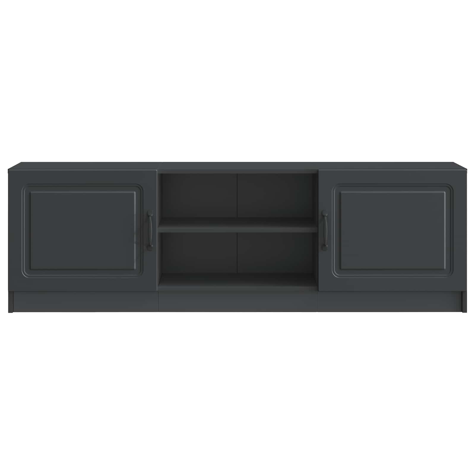Meuble TV Noir 150 x 31 x 47 cm Bois d'ingénierie - XIOS