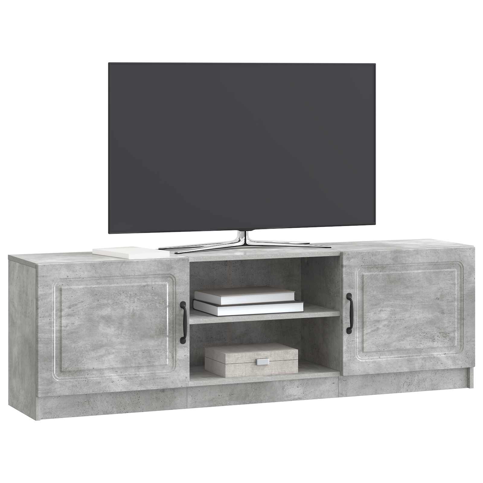 Meuble TV Gris béton 150 x 31 x 47 cm Bois d'ingénierie - XIOS