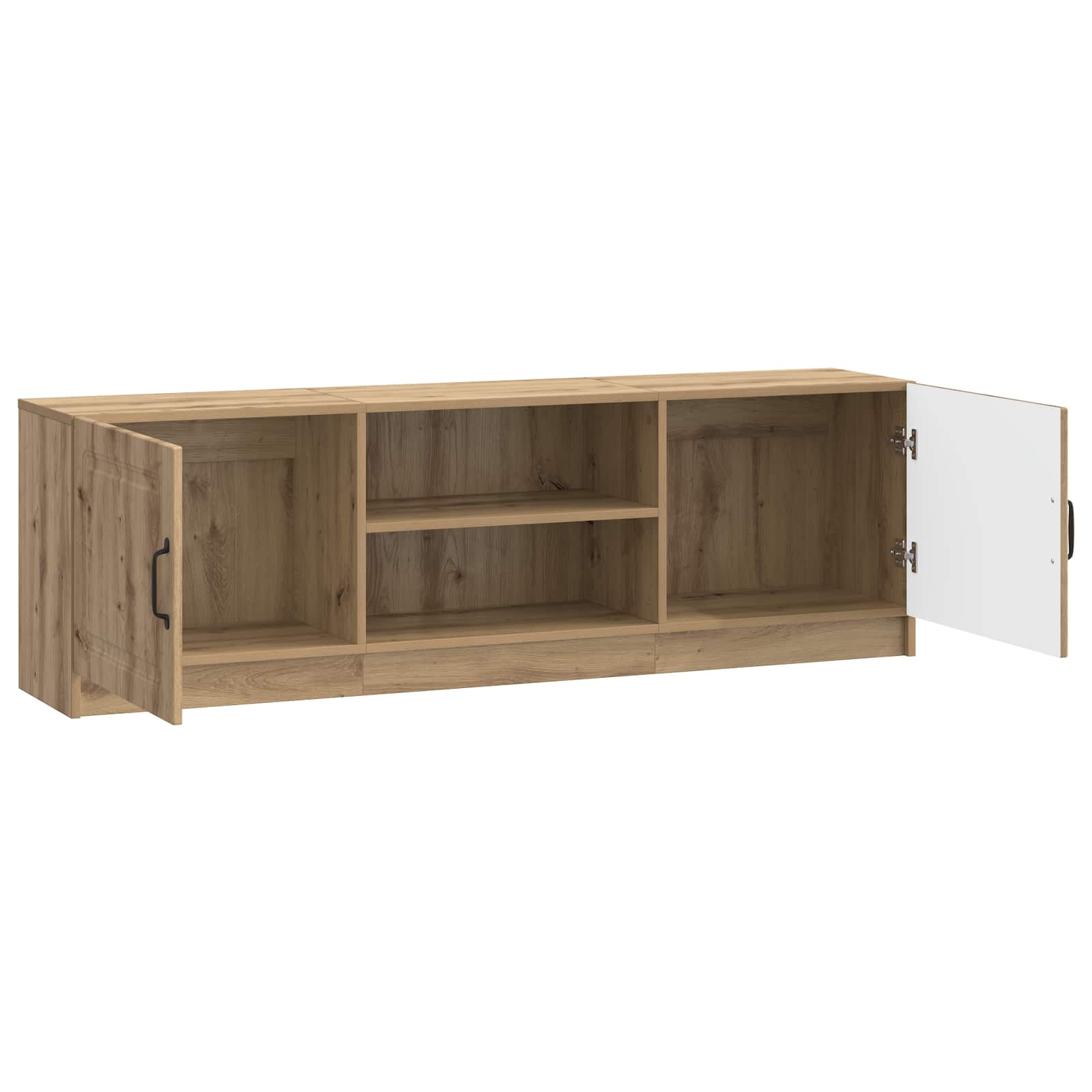 Meuble TV Chêne artisanal 150 x 31 x 47 cm Bois d'ingénierie - XIOS