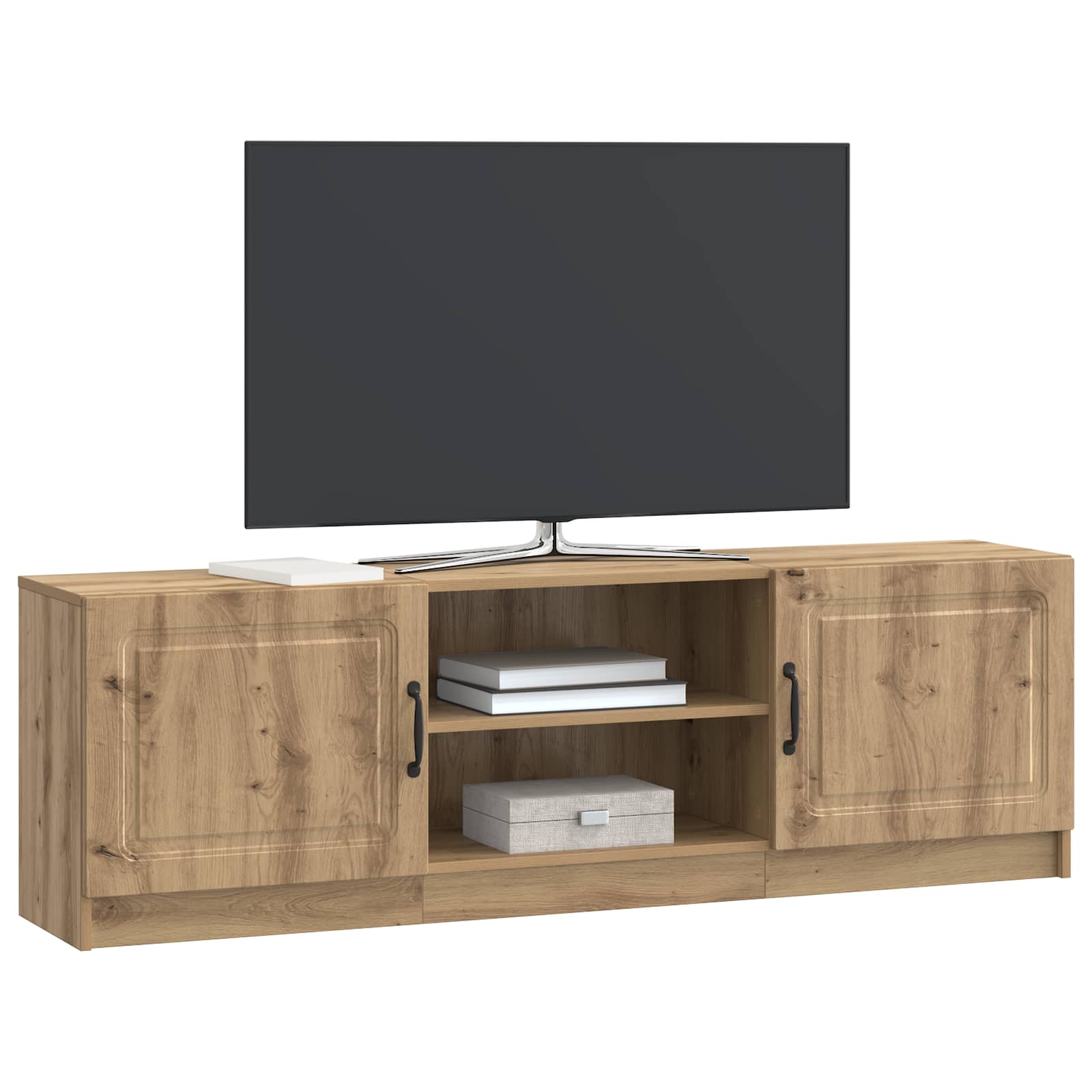 Meuble TV Chêne artisanal 150 x 31 x 47 cm Bois d'ingénierie - XIOS