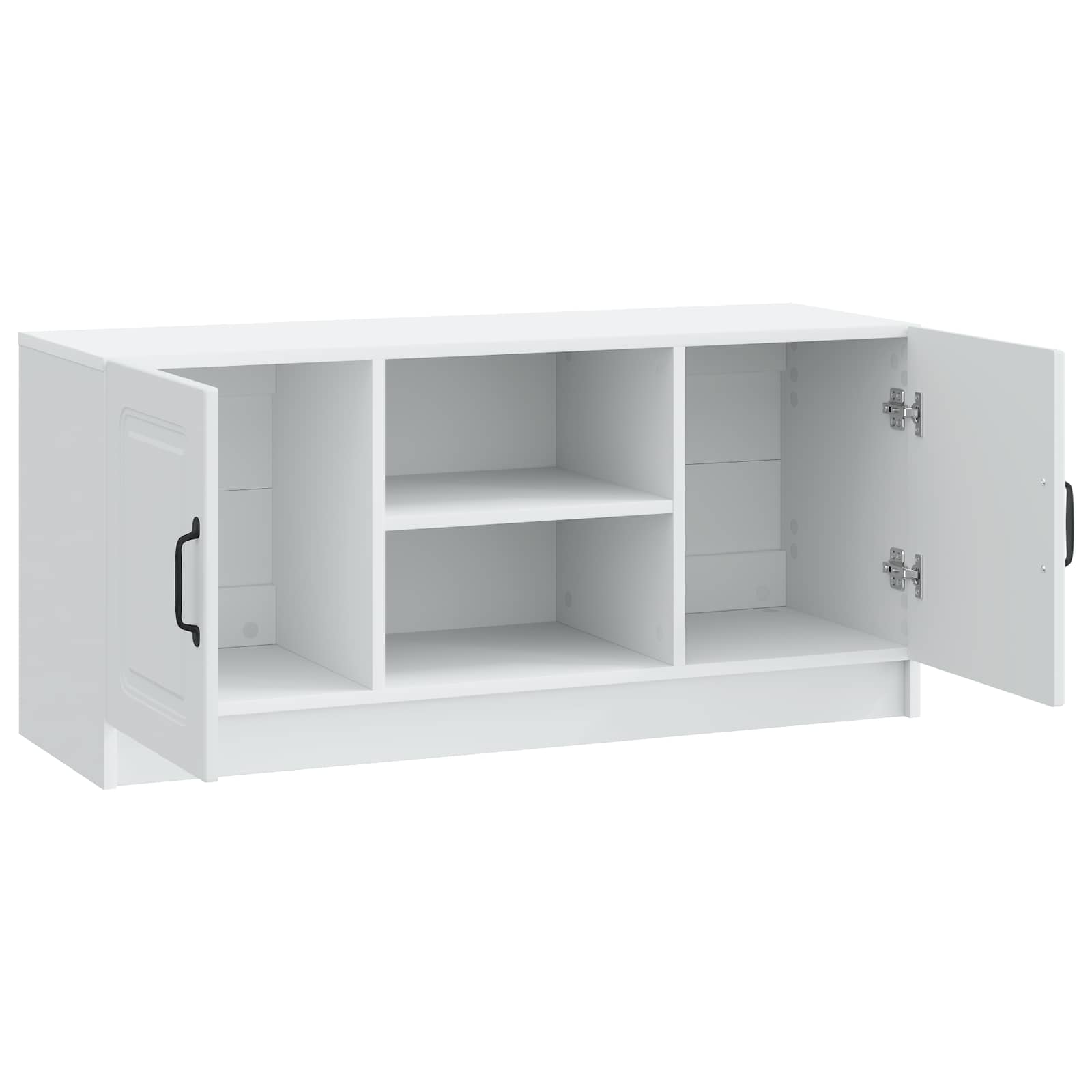 Meuble TV Blanc 102 x 34,5 x 47 cm Bois d'ingénierie - XIOS