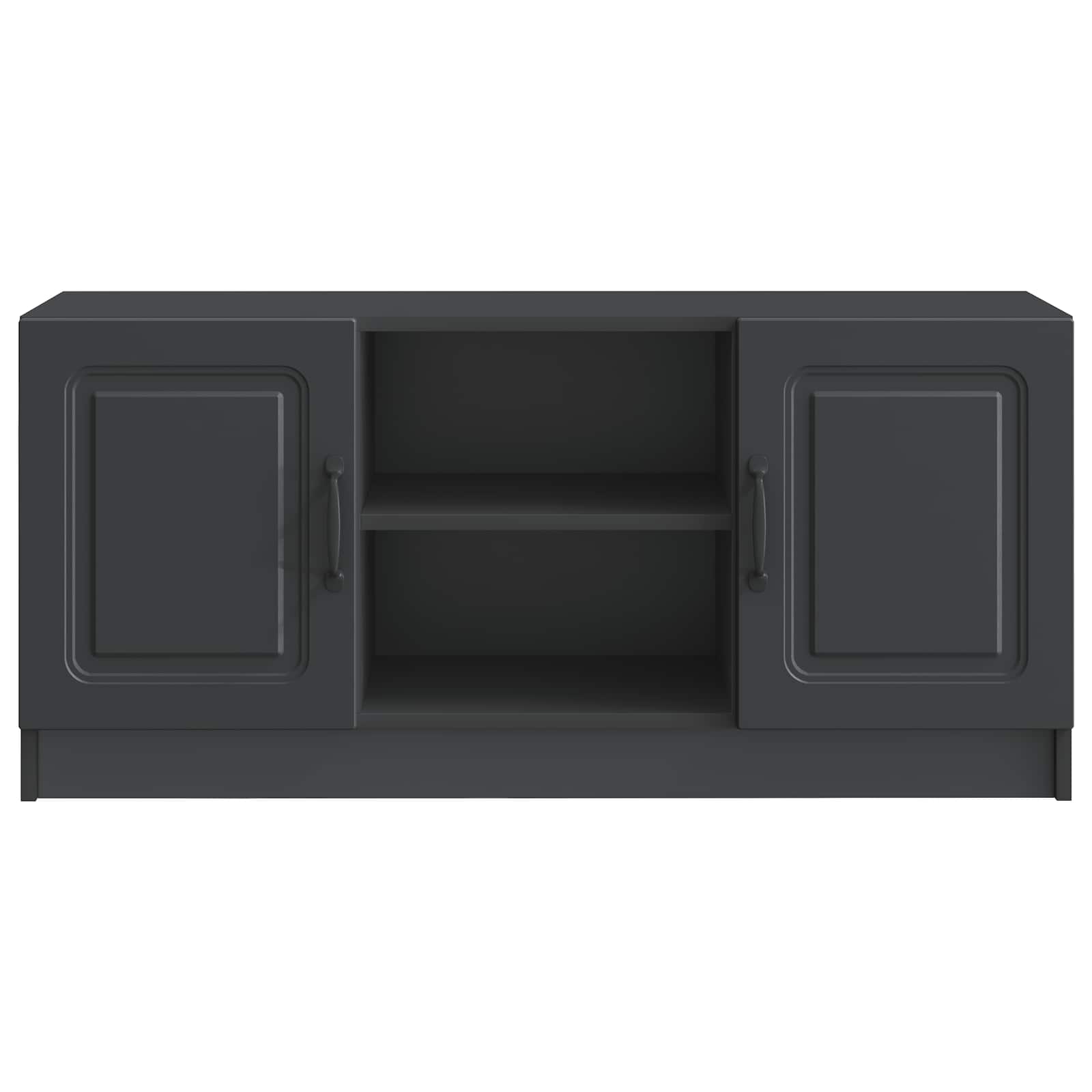 Meuble TV Noir 102 x 34,5 x 47 cm Bois d'ingénierie - XIOS