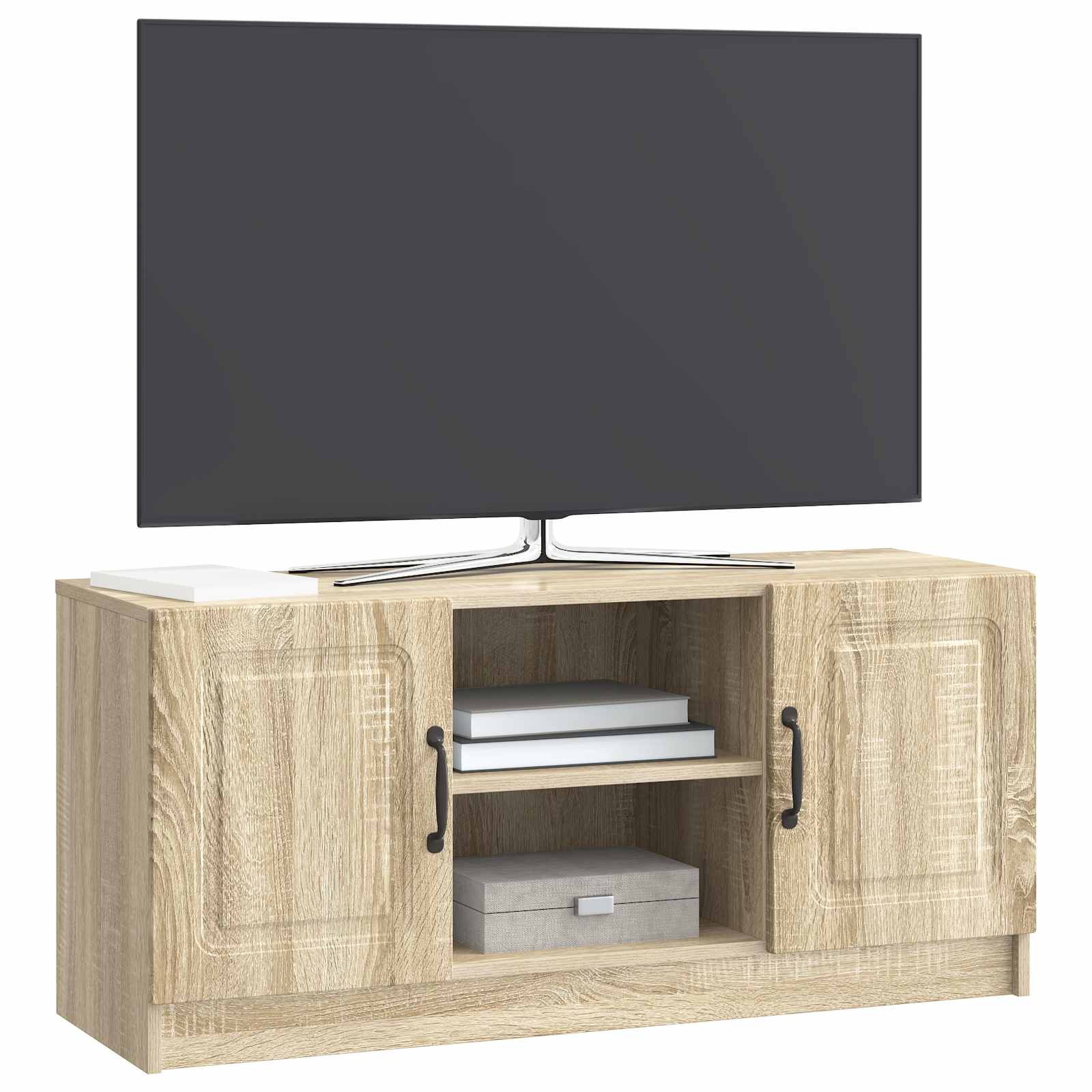 Meuble TV Chêne Sonoma 102 x 34,5 x 47 cm Bois d'ingénierie - XIOS
