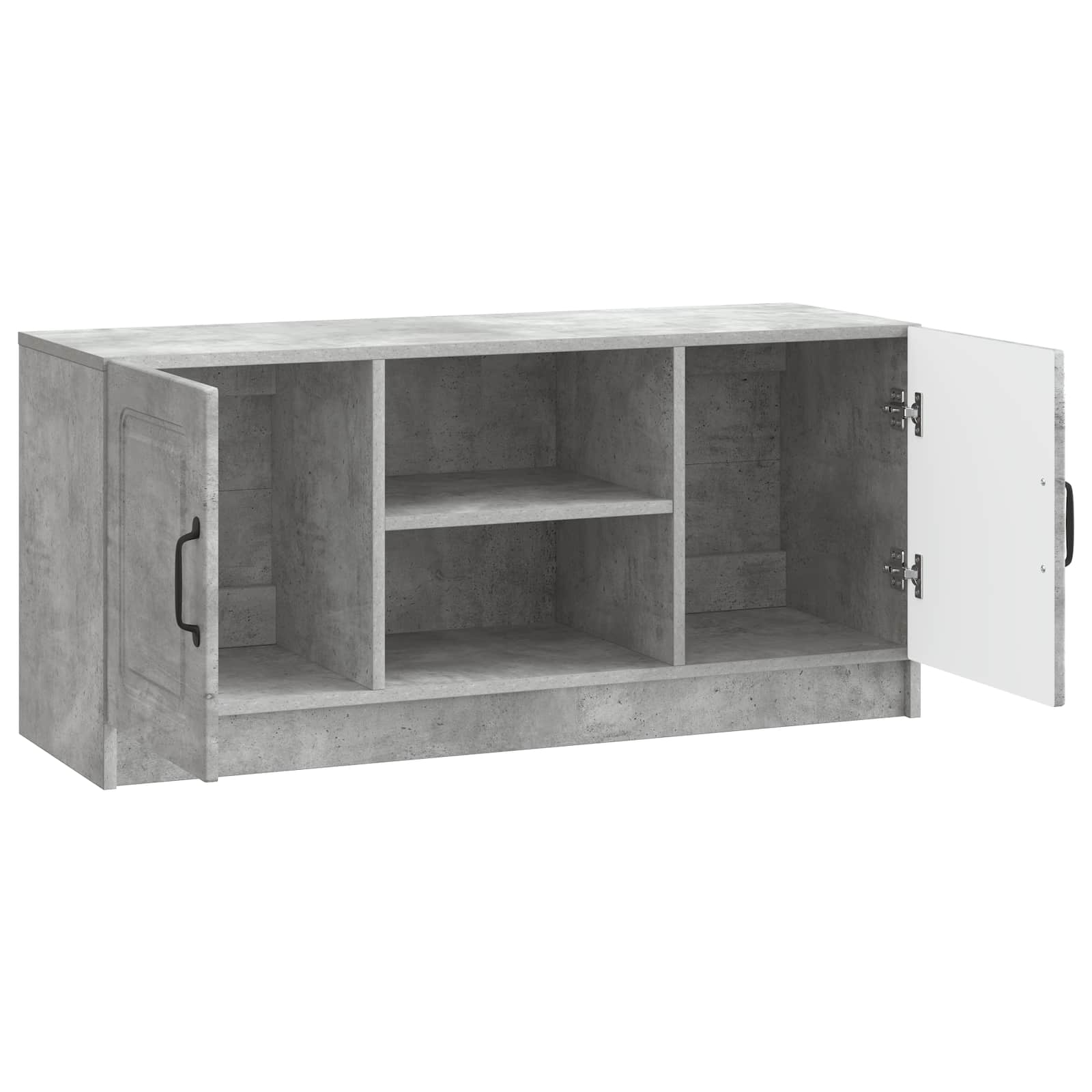 Meuble TV Gris béton 102 x 34,5 x 47 cm Bois d'ingénierie - XIOS