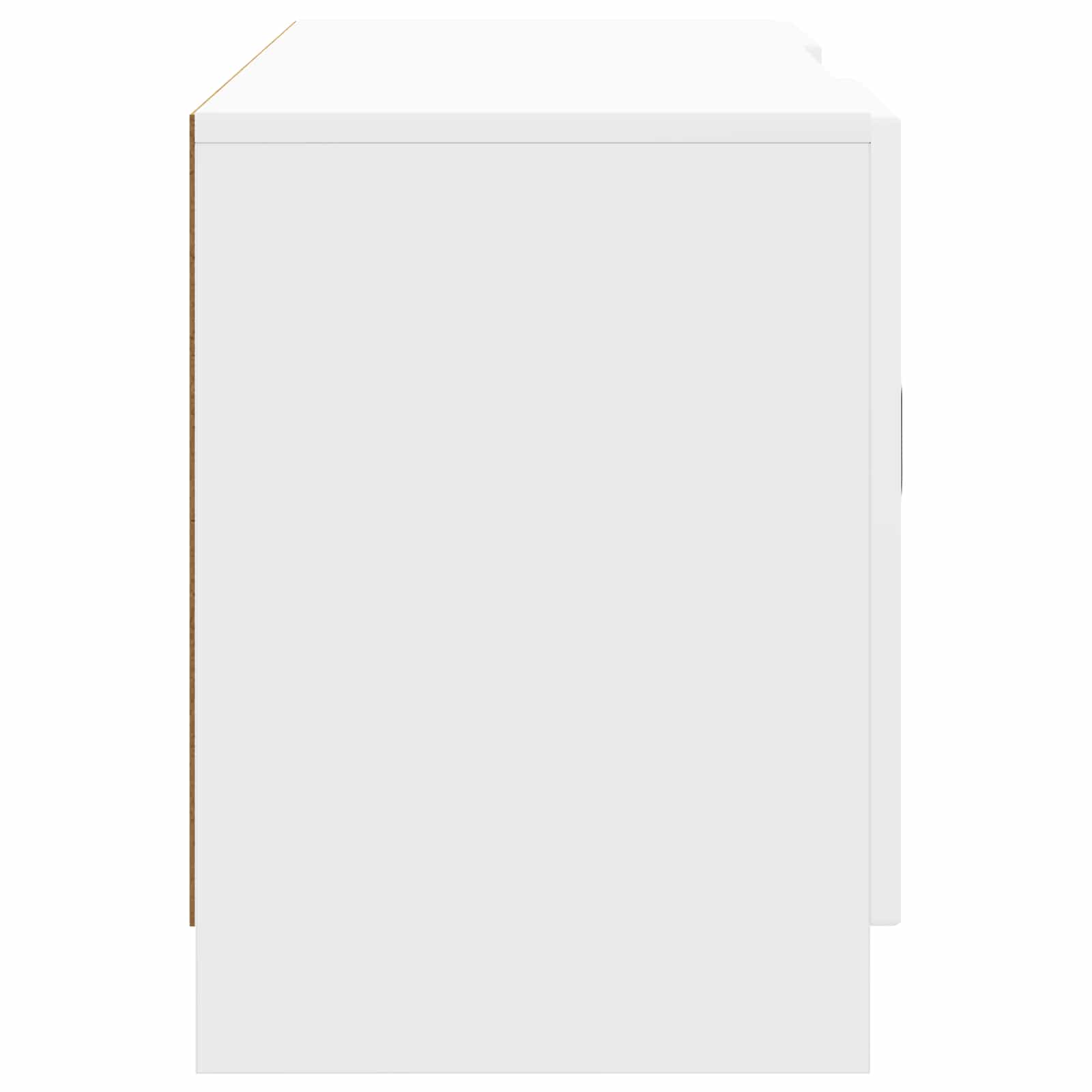 Meuble TV Blanc brillant 102 x 34,5 x 47 cm Bois d'ingénierie - XIOS