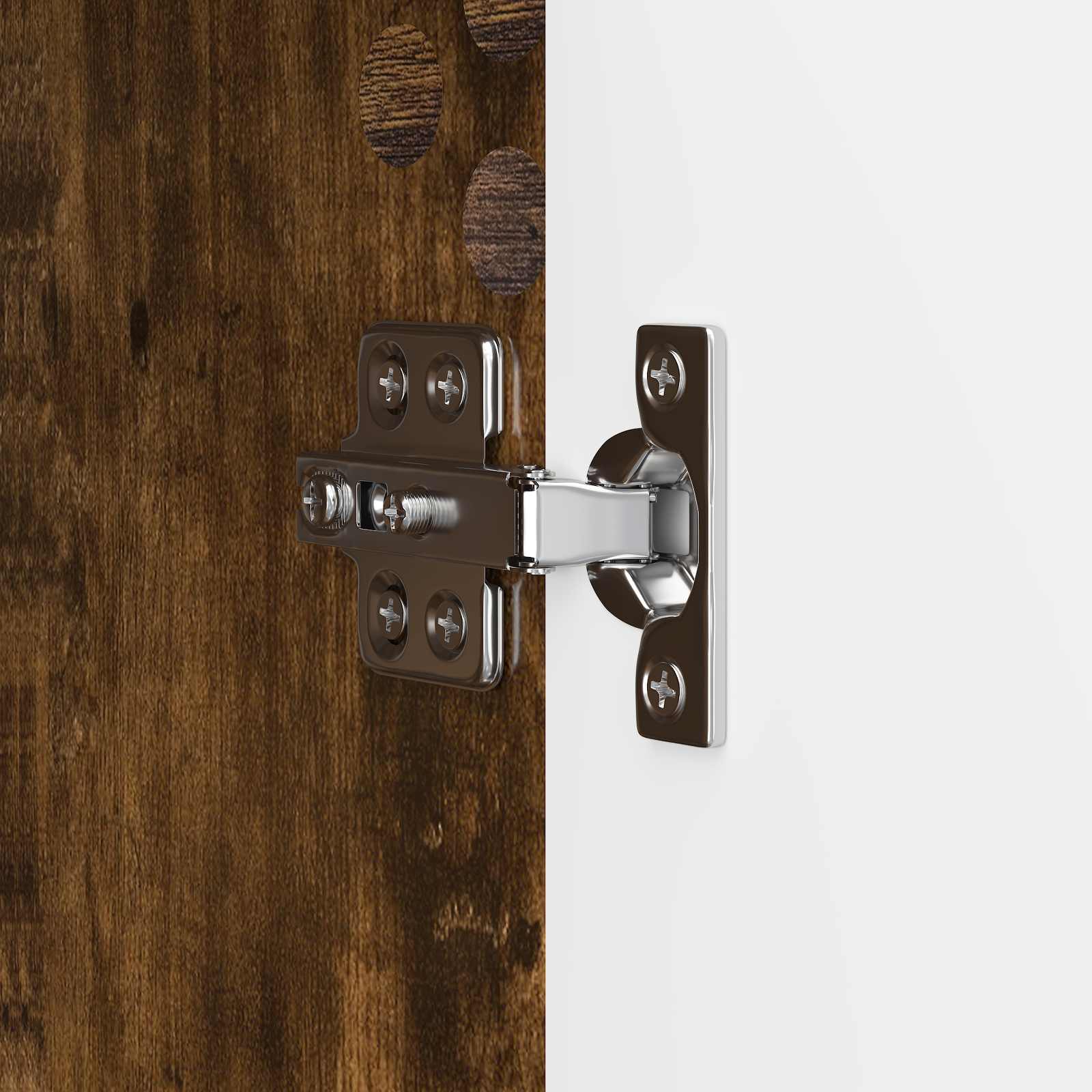 Meuble TV Chêne fumé 102 x 34,5 x 47 cm Bois d'ingénierie - XIOS