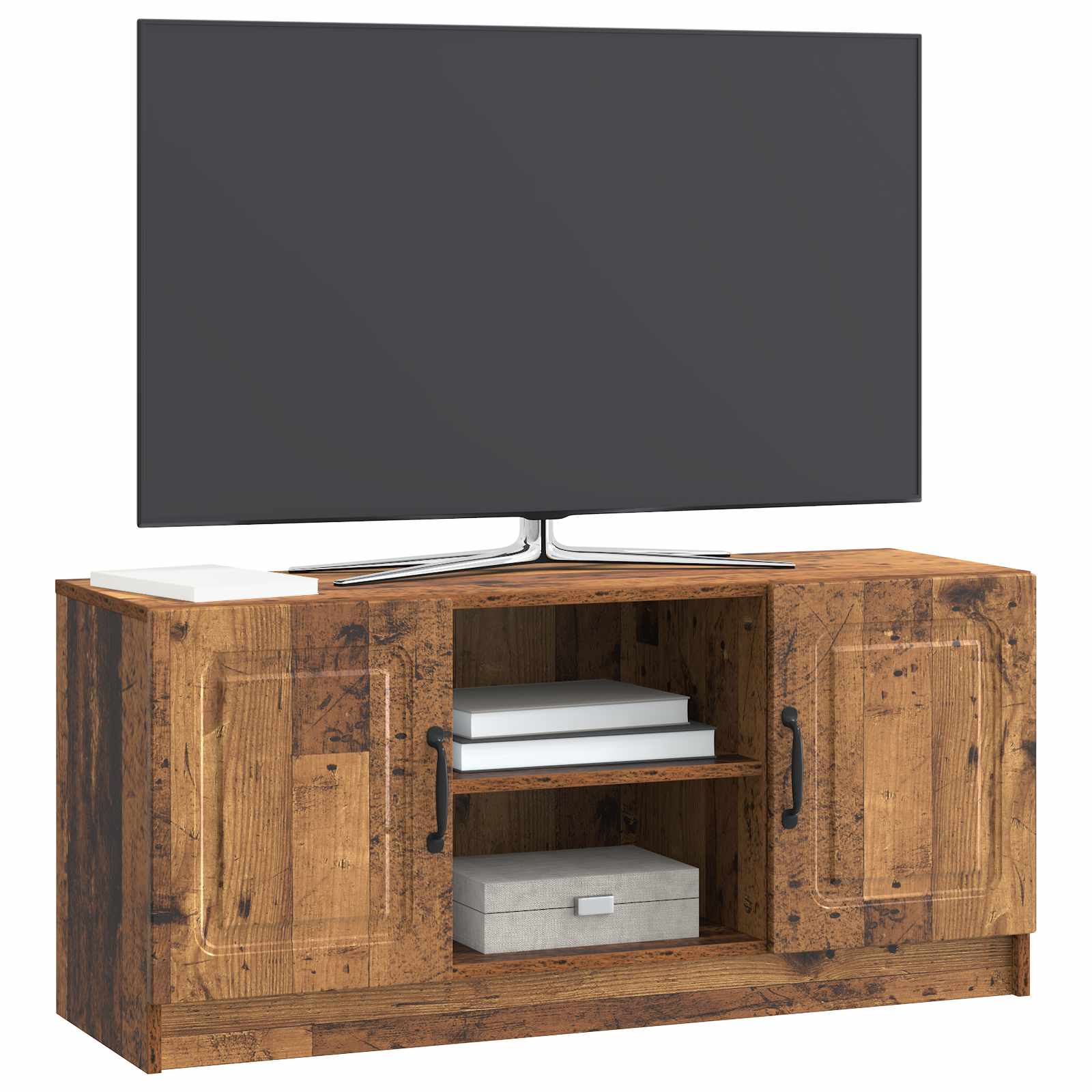 Meuble TV Bois ancien 102 x 34,5 x 47 cm Bois d'ingénierie - XIOS