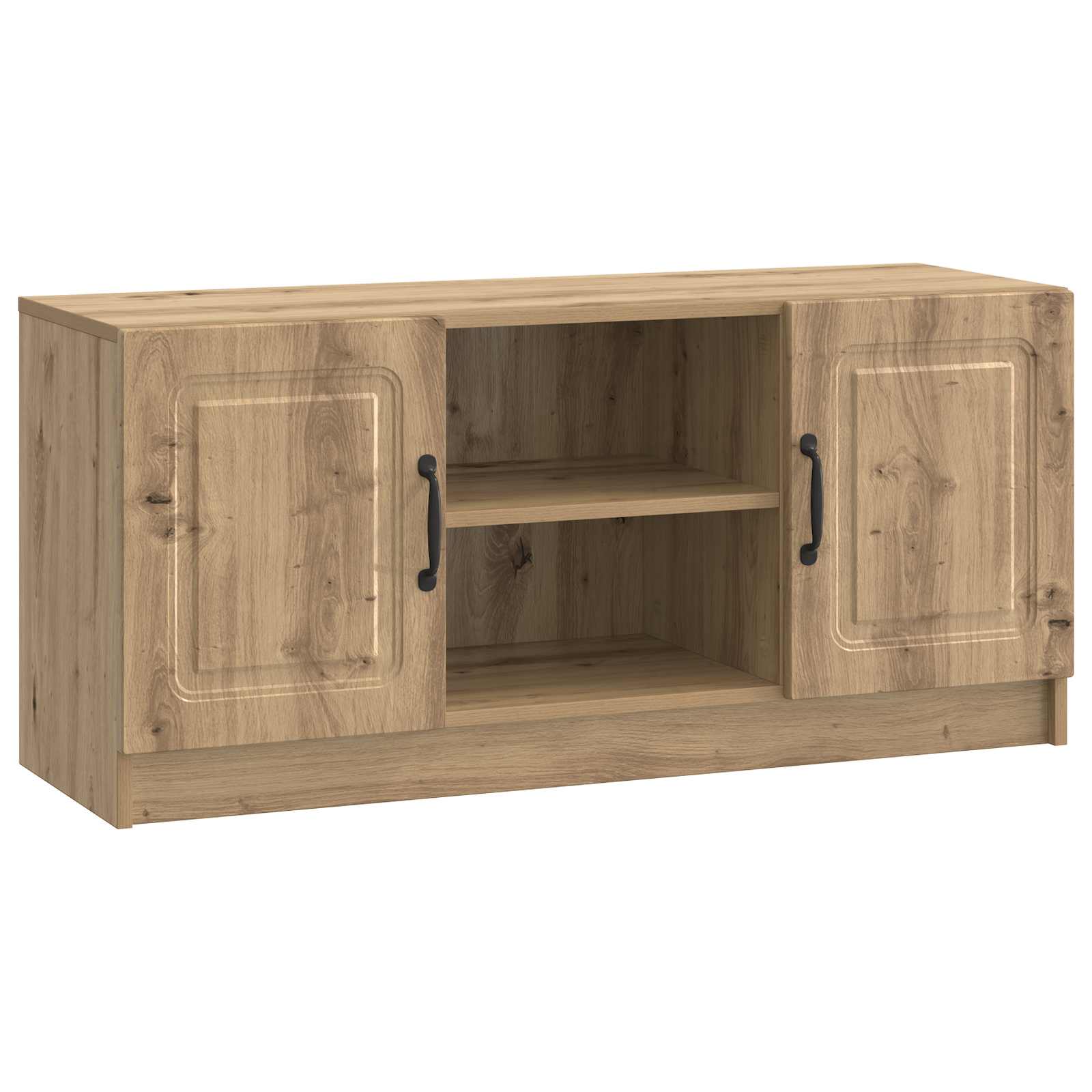 Meuble TV Chêne artisanal 102 x 34,5 x 47 cm Bois d'ingénierie - XIOS