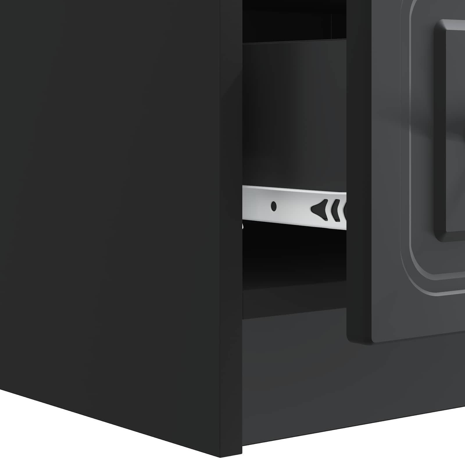 Meuble TV avec tiroir Noir 147 x 34,5 x 27 cm Bois d'ingénierie - XIOS
