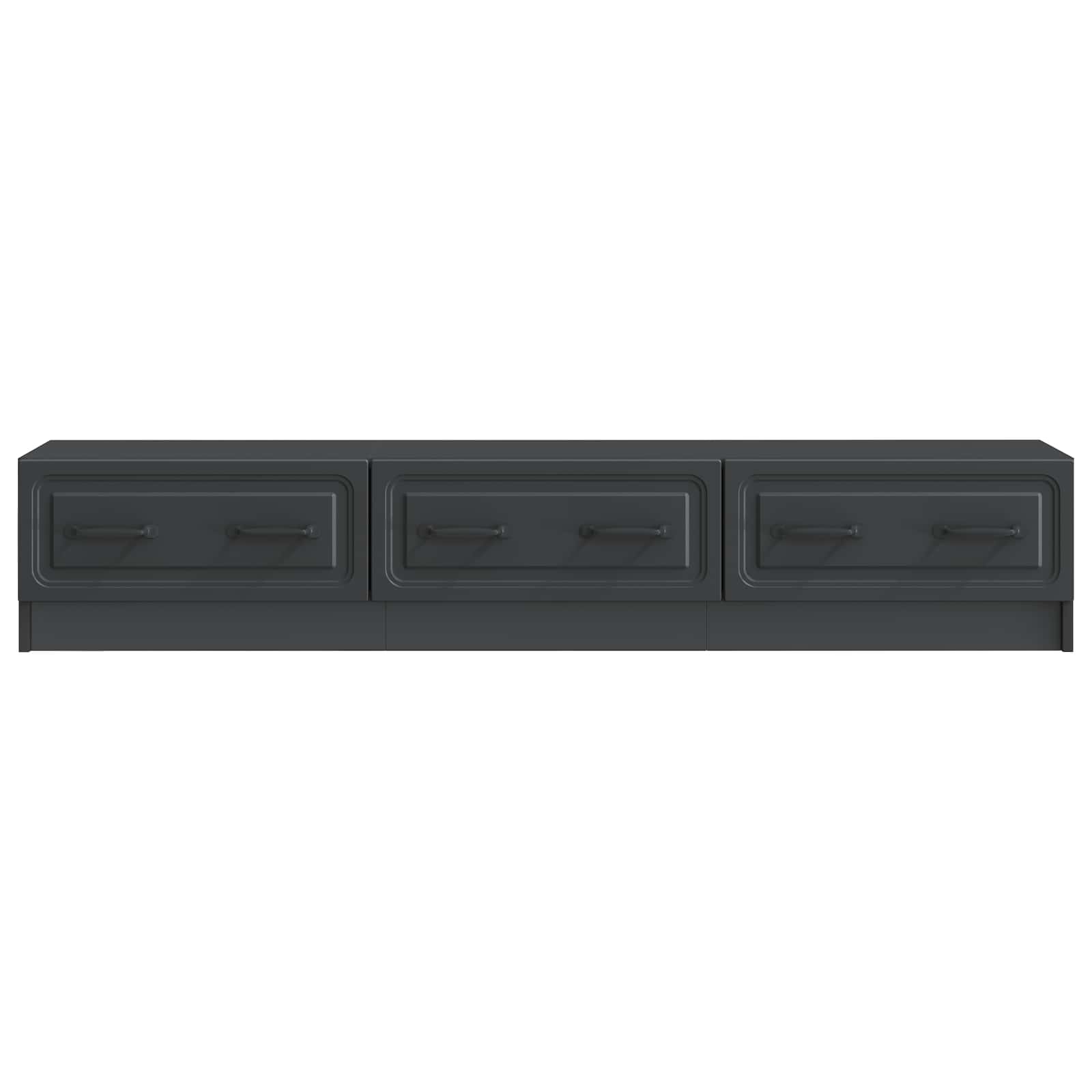 Meuble TV avec tiroir Noir 147 x 34,5 x 27 cm Bois d'ingénierie - XIOS