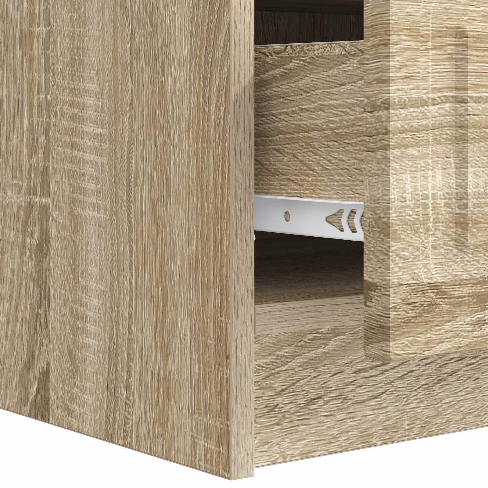 Meuble TV Chêne Sonoma 147 x 34,5 x 27 cm Bois d'ingénierie - XIOS