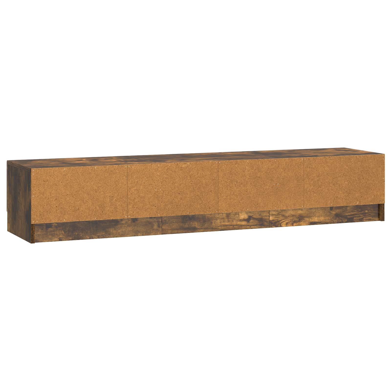 Meuble TV Chêne fumé 147 x 34,5 x 27 cm Bois d'ingénierie - XIOS
