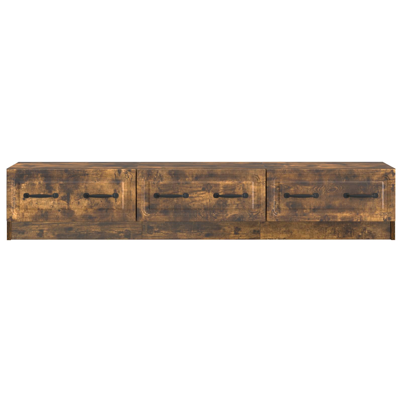 Meuble TV Chêne fumé 147 x 34,5 x 27 cm Bois d'ingénierie - XIOS