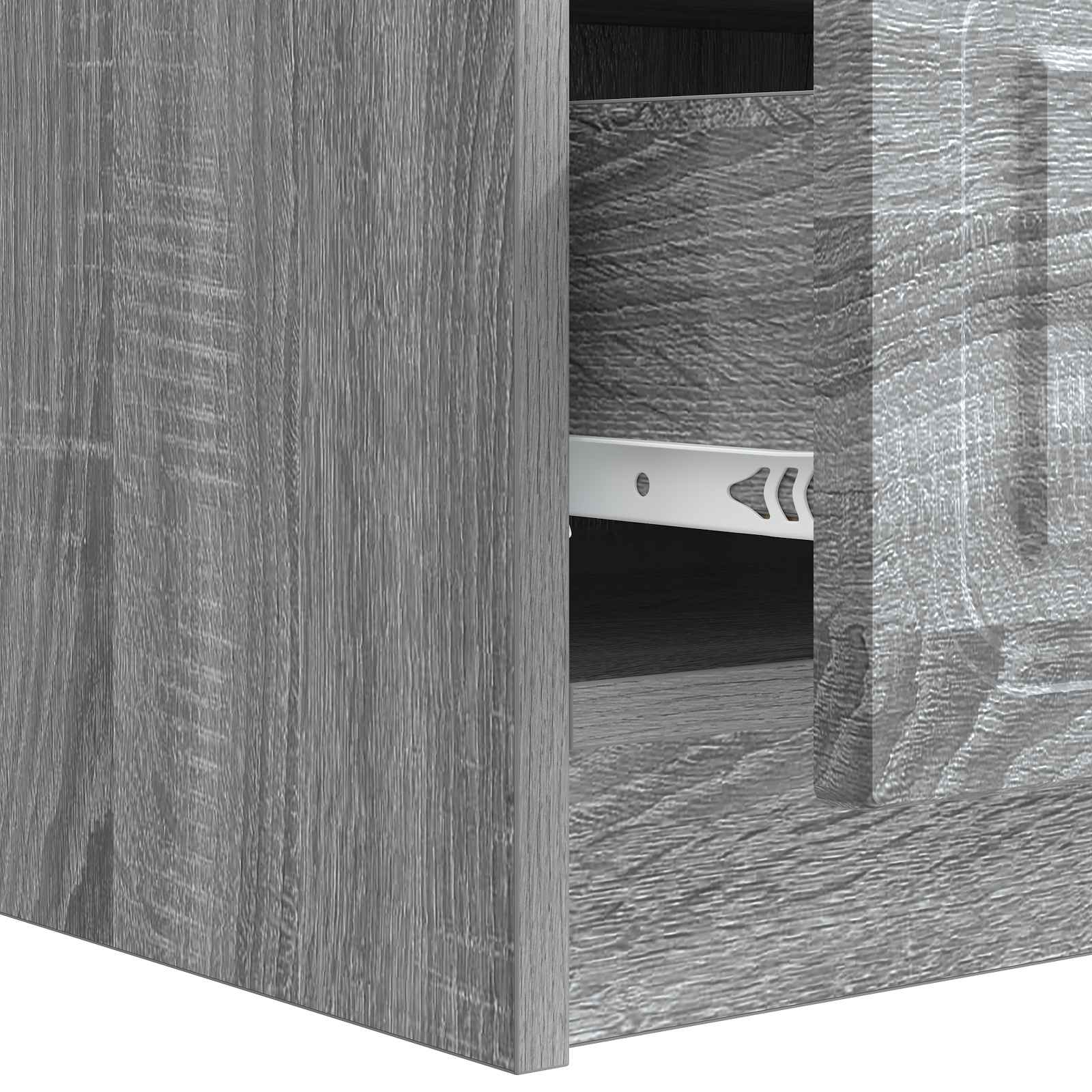 Meuble TV Sonoma gris 147 x 34,5 x 27 cm Bois d'ingénierie - XIOS