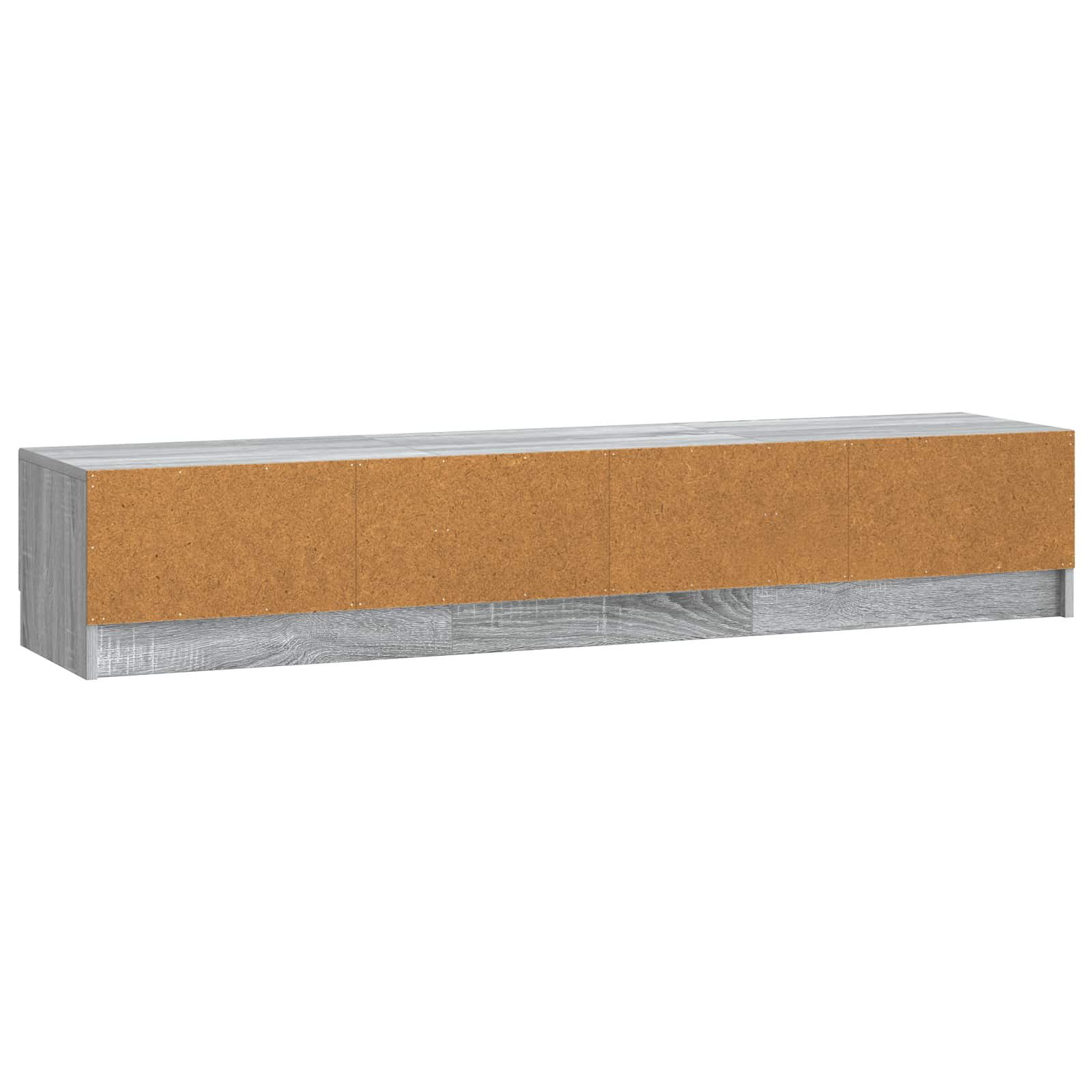 Meuble TV Sonoma gris 147 x 34,5 x 27 cm Bois d'ingénierie - XIOS