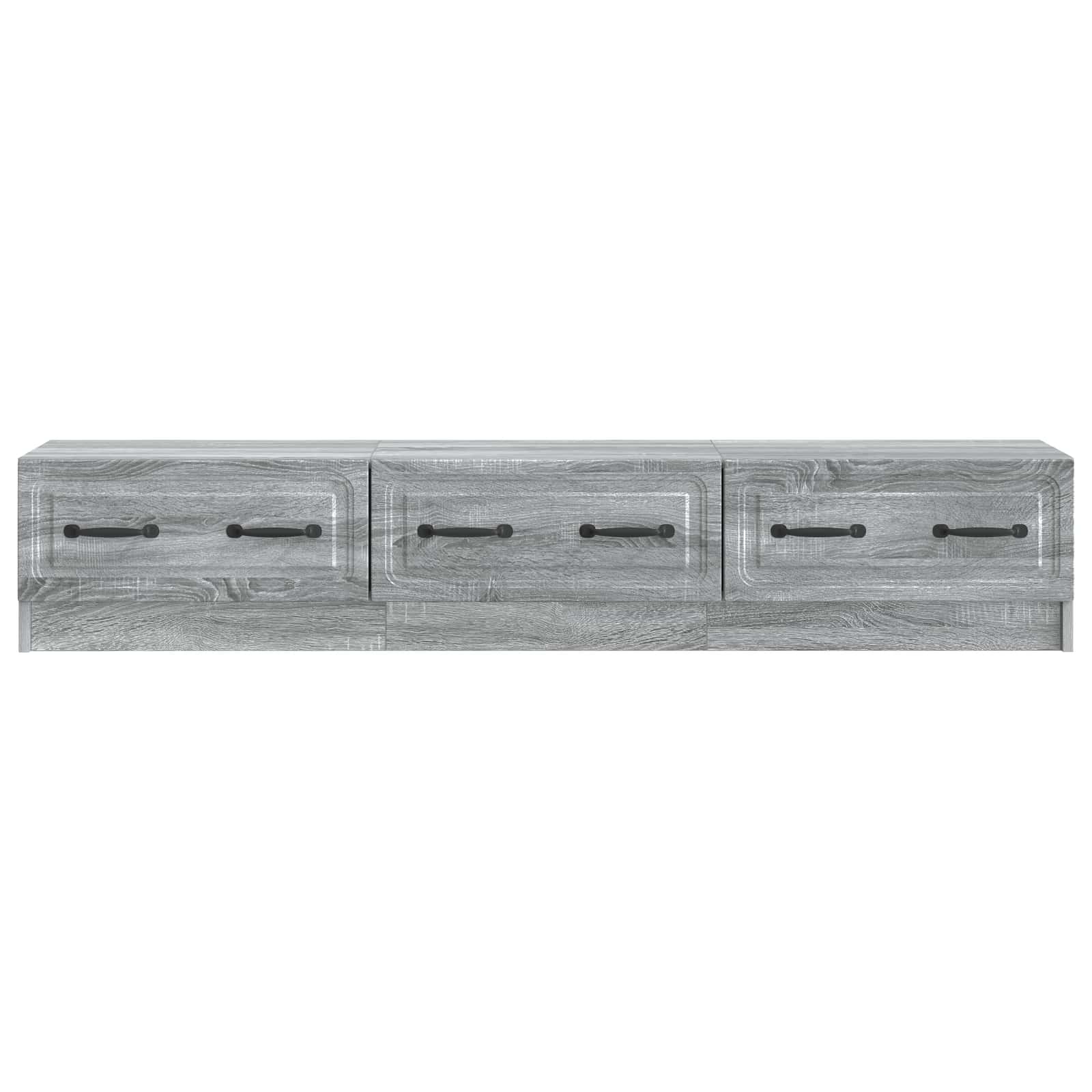 Meuble TV Sonoma gris 147 x 34,5 x 27 cm Bois d'ingénierie - XIOS