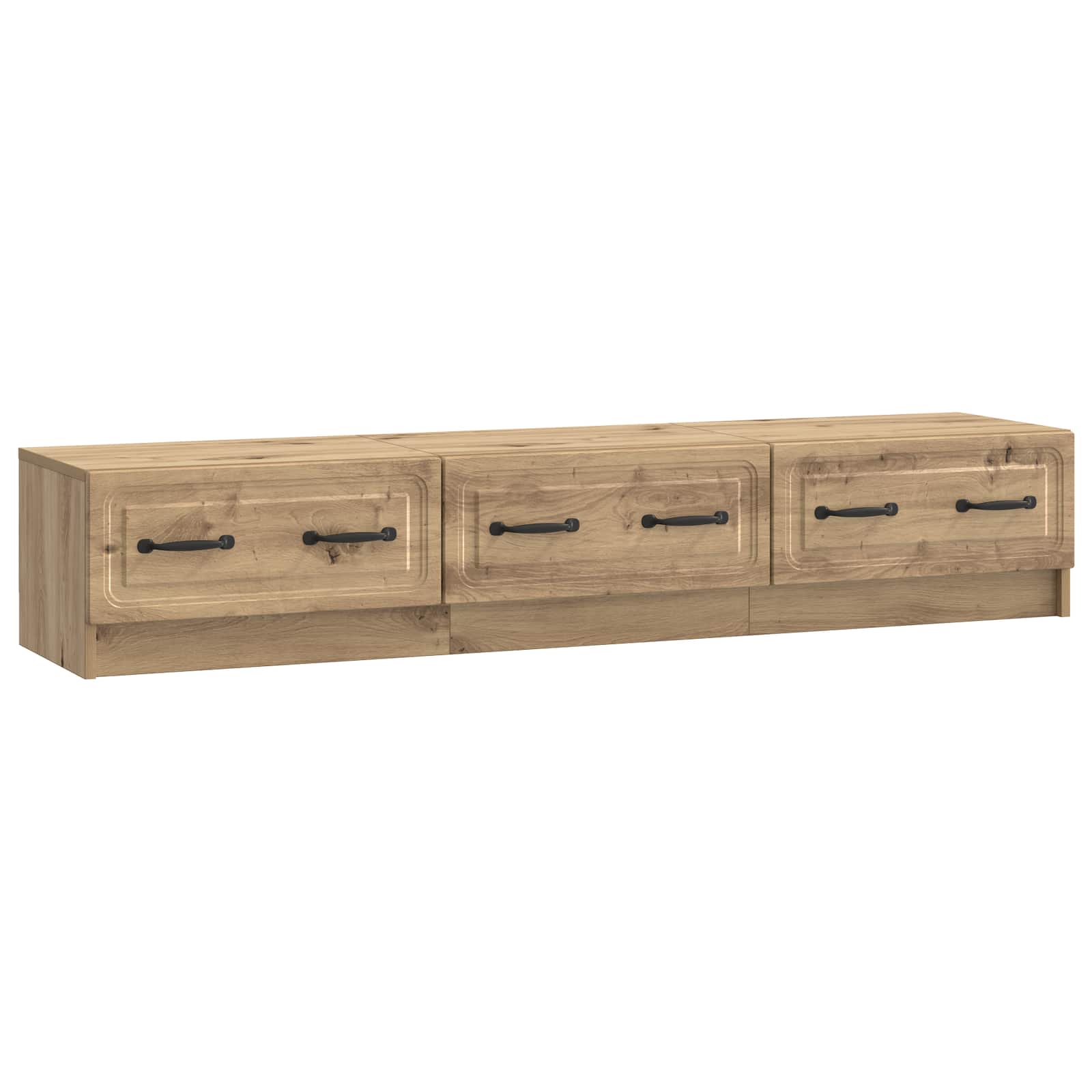 Meuble TV Chêne artisanal 147 x 34,5 x 27 cm Bois d'ingénierie - XIOS