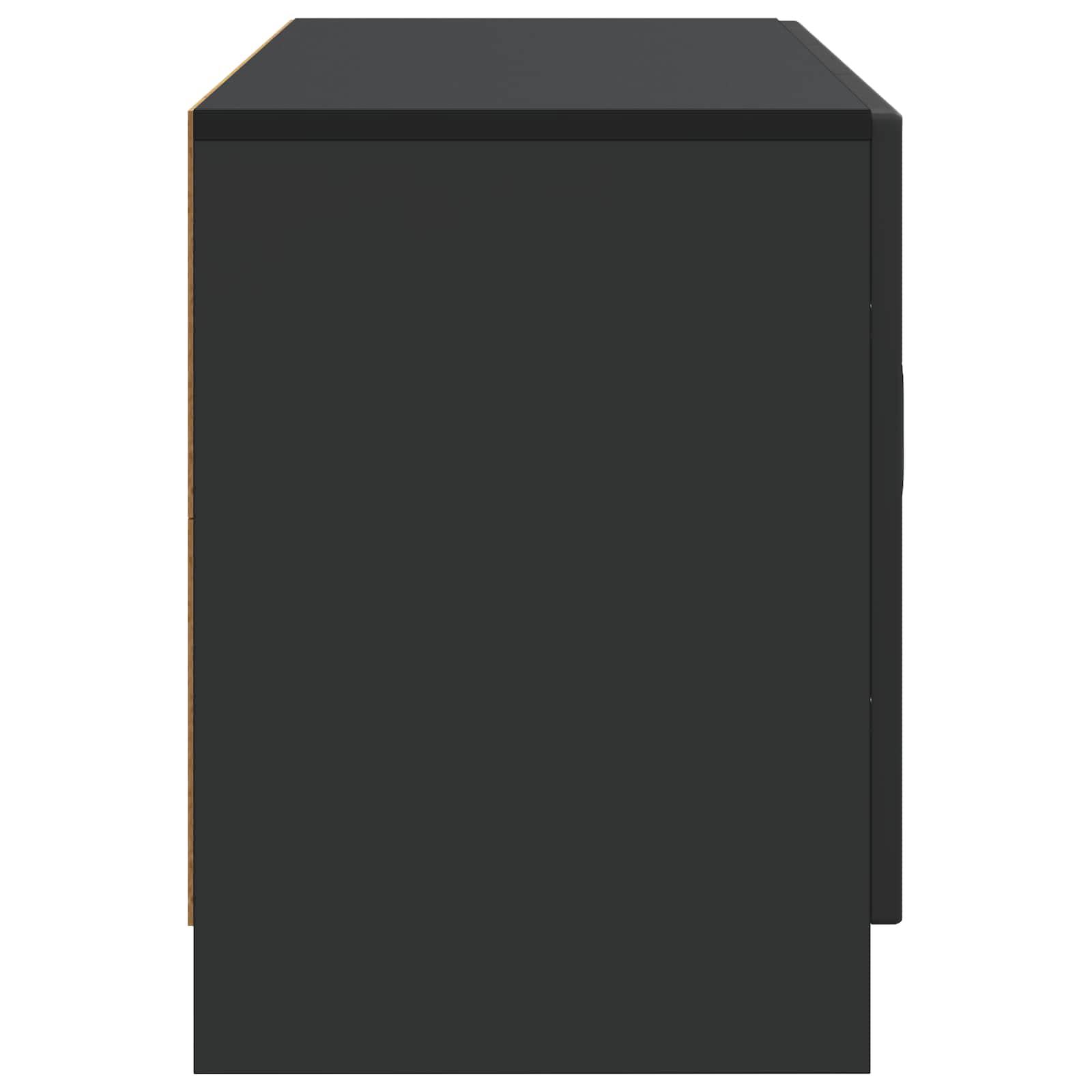 Meuble TV Noir 99 x 34,5 x 47 cm Bois d'ingénierie - XIOS