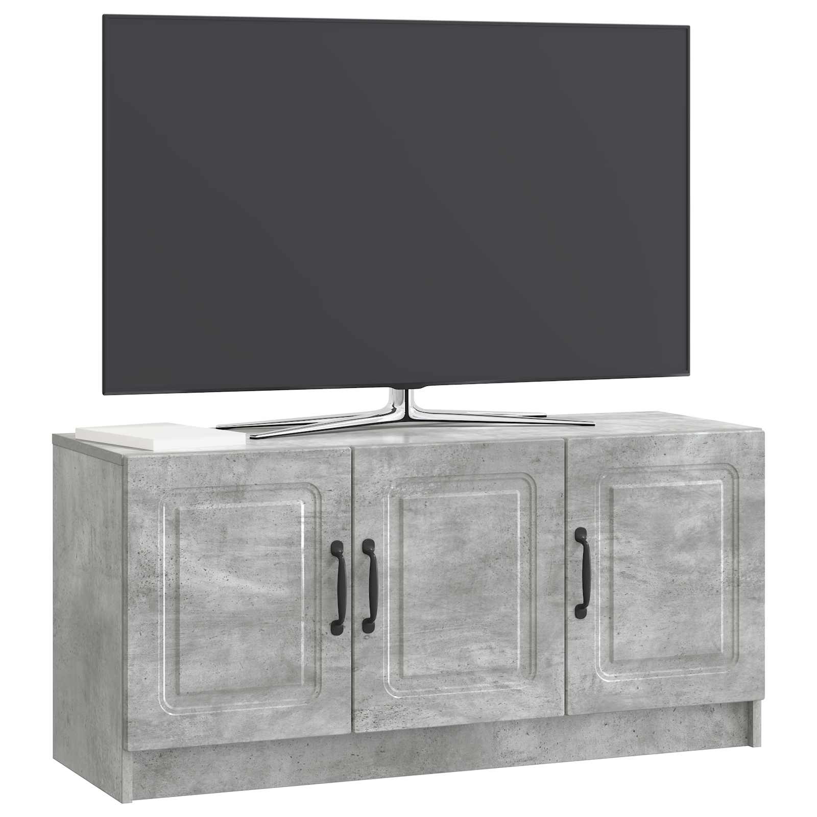 Meuble TV Gris béton 99 x 34,5 x 47 cm Bois d'ingénierie - XIOS