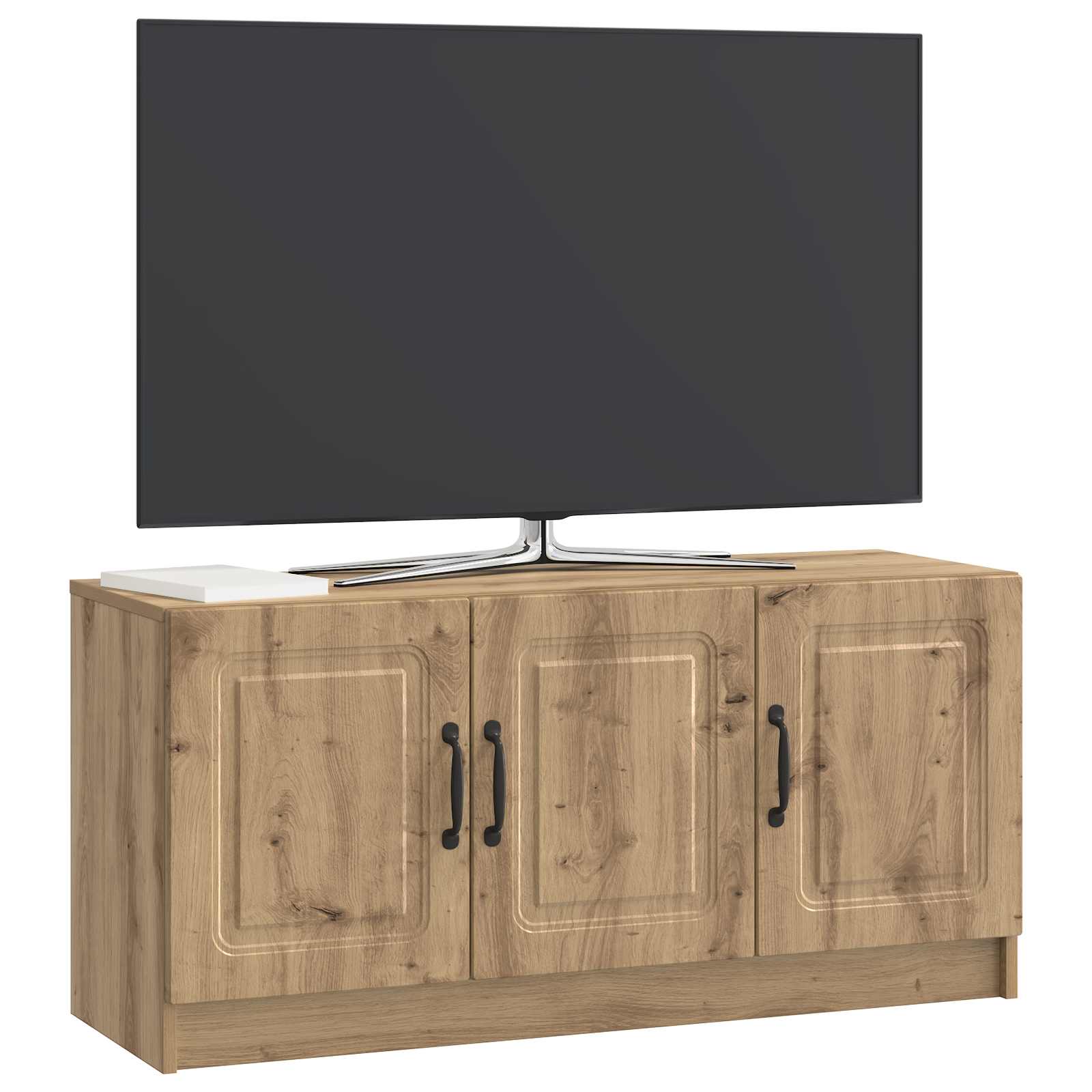 Meuble TV Chêne artisanal 99 x 34,5 x 47 cm Bois d'ingénierie - XIOS