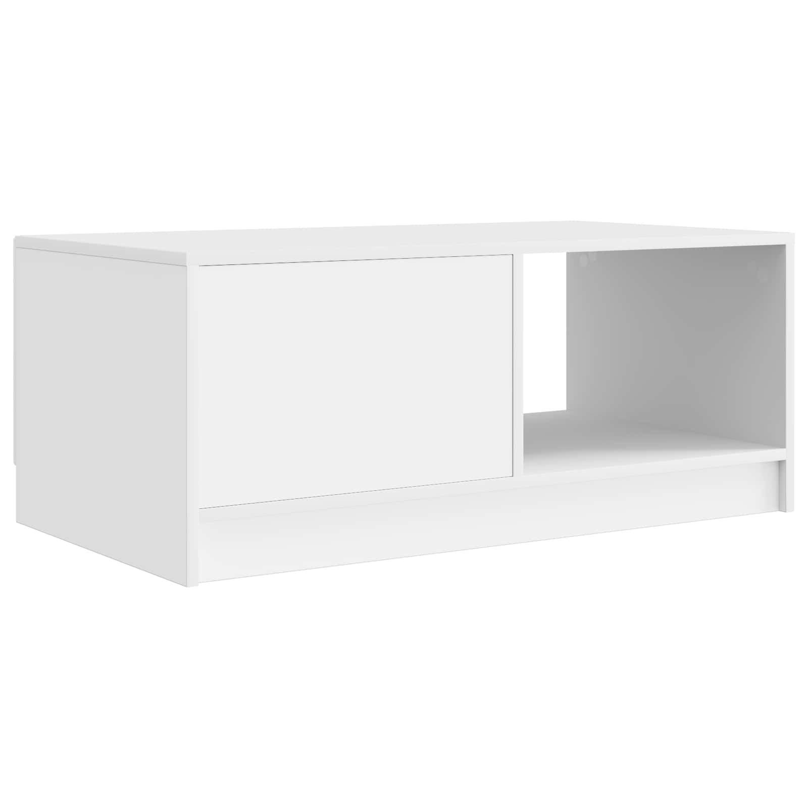 Table basse Blanc 90 x 50 x 37 cm Bois d'ingénierie - XIOS