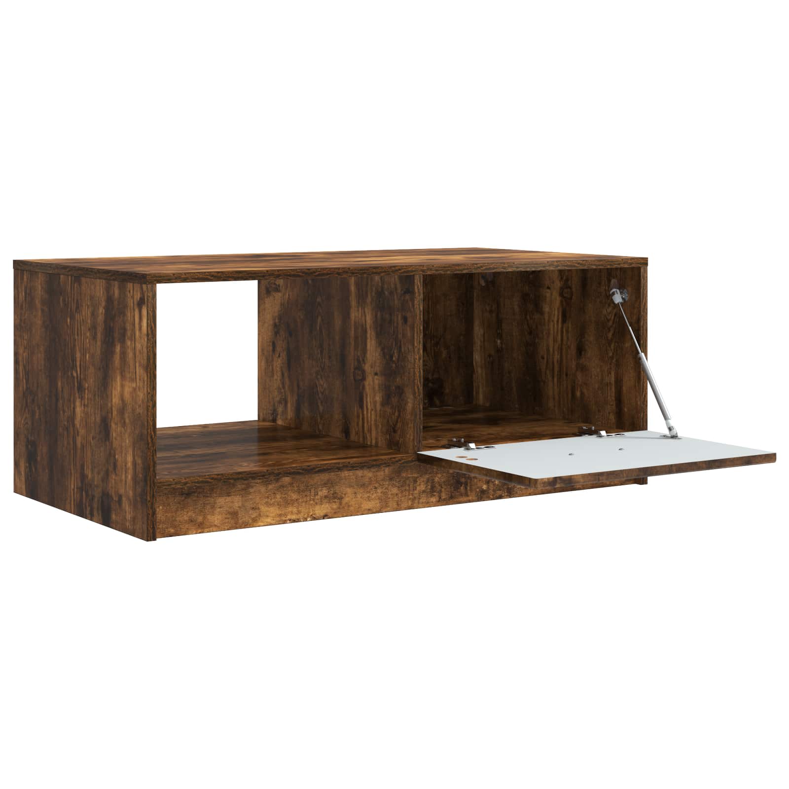 Table basse Chêne fumé 90 x 50 x 37 cm Bois d'ingénierie - XIOS
