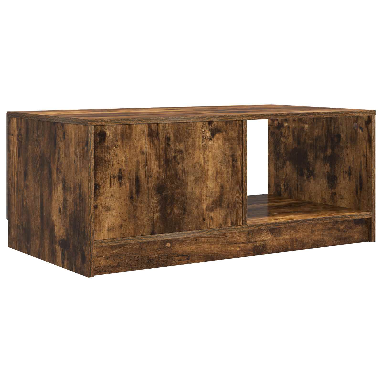 Table basse Chêne fumé 90 x 50 x 37 cm Bois d'ingénierie - XIOS