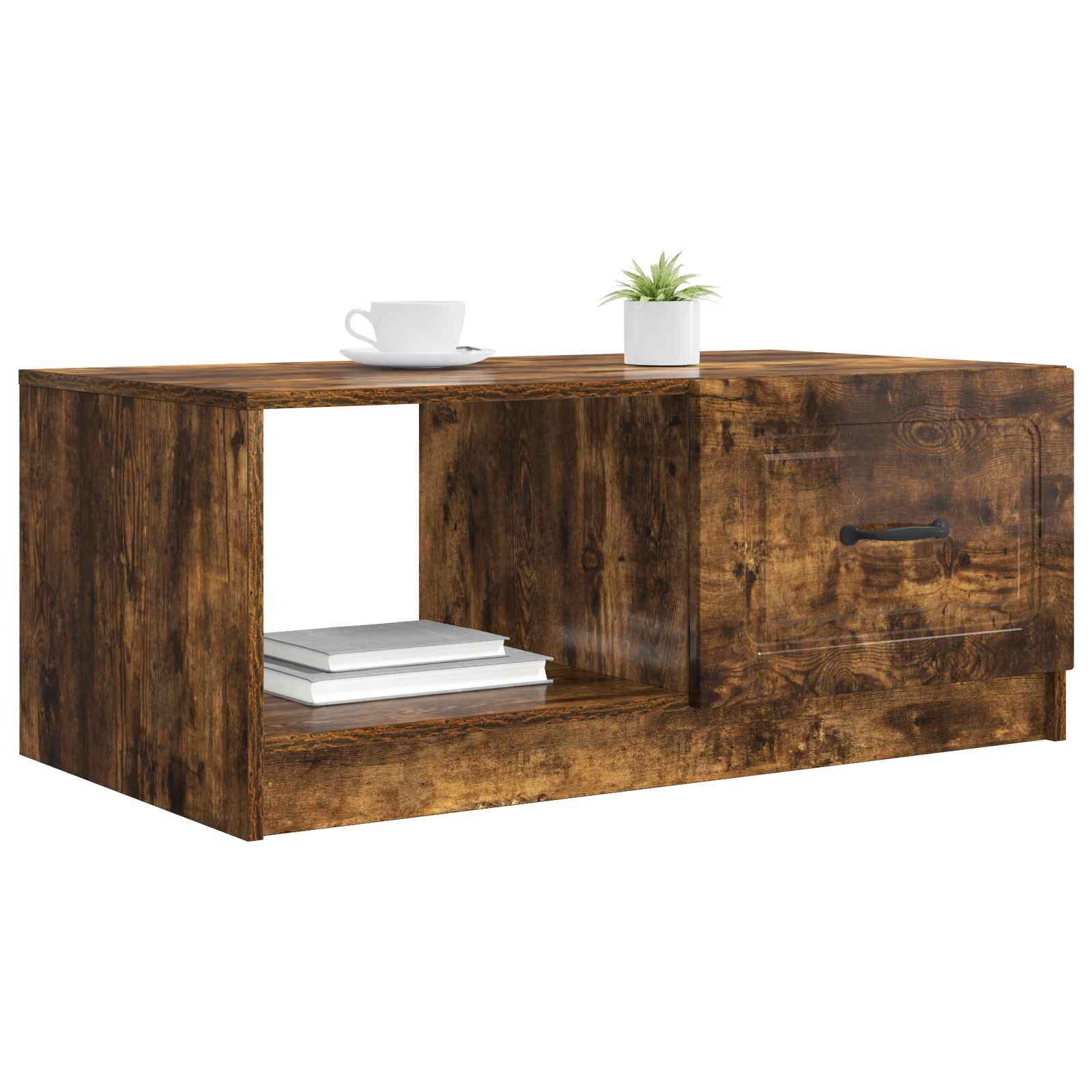 Table basse Chêne fumé 90 x 50 x 37 cm Bois d'ingénierie - XIOS