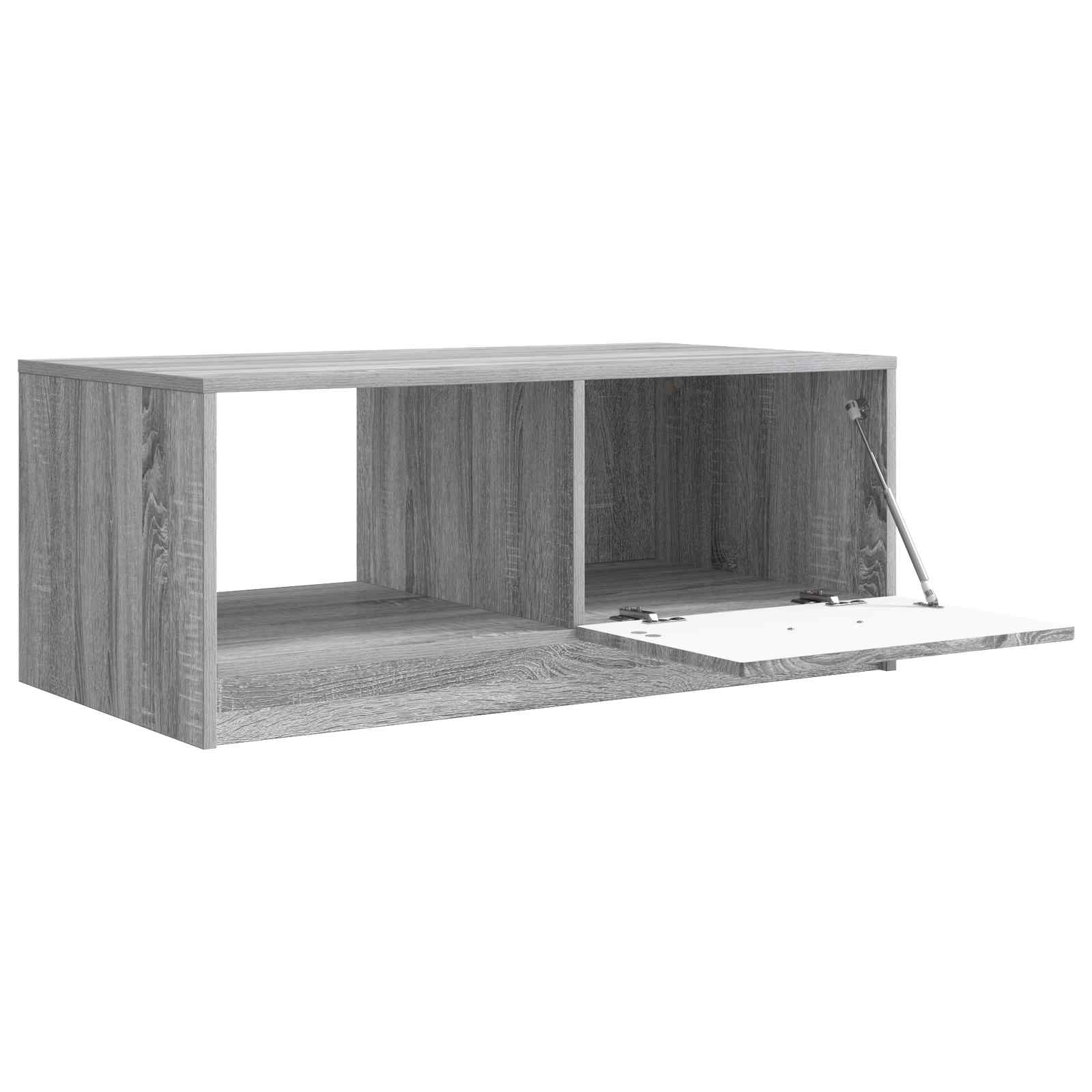 Table basse Sonoma gris 90 x 50 x 37 cm Bois d'ingénierie - XIOS