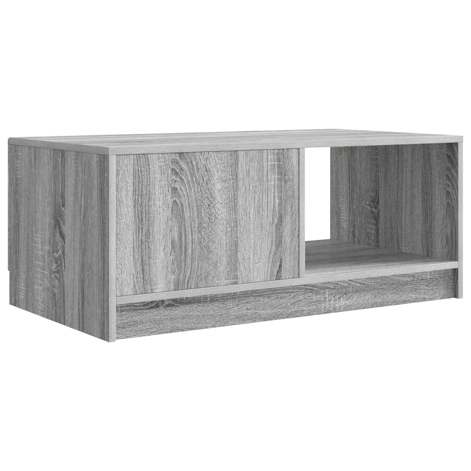 Table basse Sonoma gris 90 x 50 x 37 cm Bois d'ingénierie - XIOS