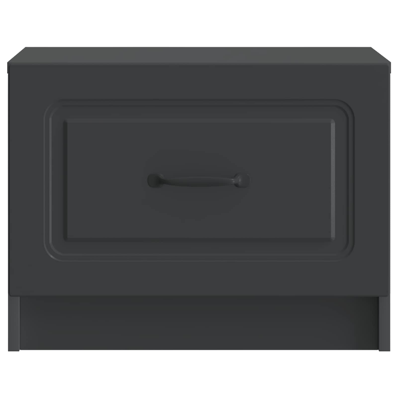 Table basse avec tiroir Noir 49 x 50 x 37 cm Bois d'ingénierie - XIOS