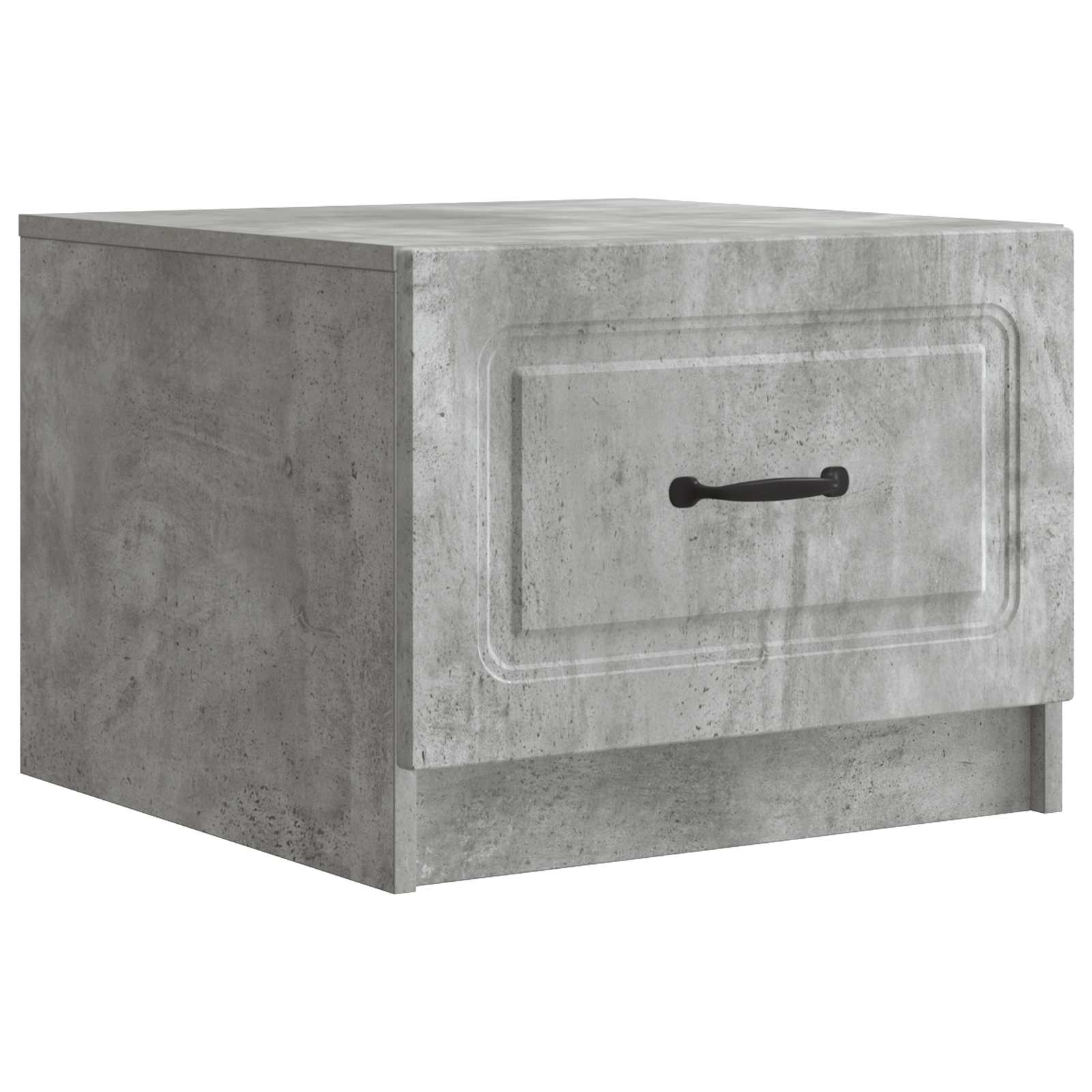 Table basse Gris béton 49 x 50 x 37 cm Bois d'ingénierie - XIOS
