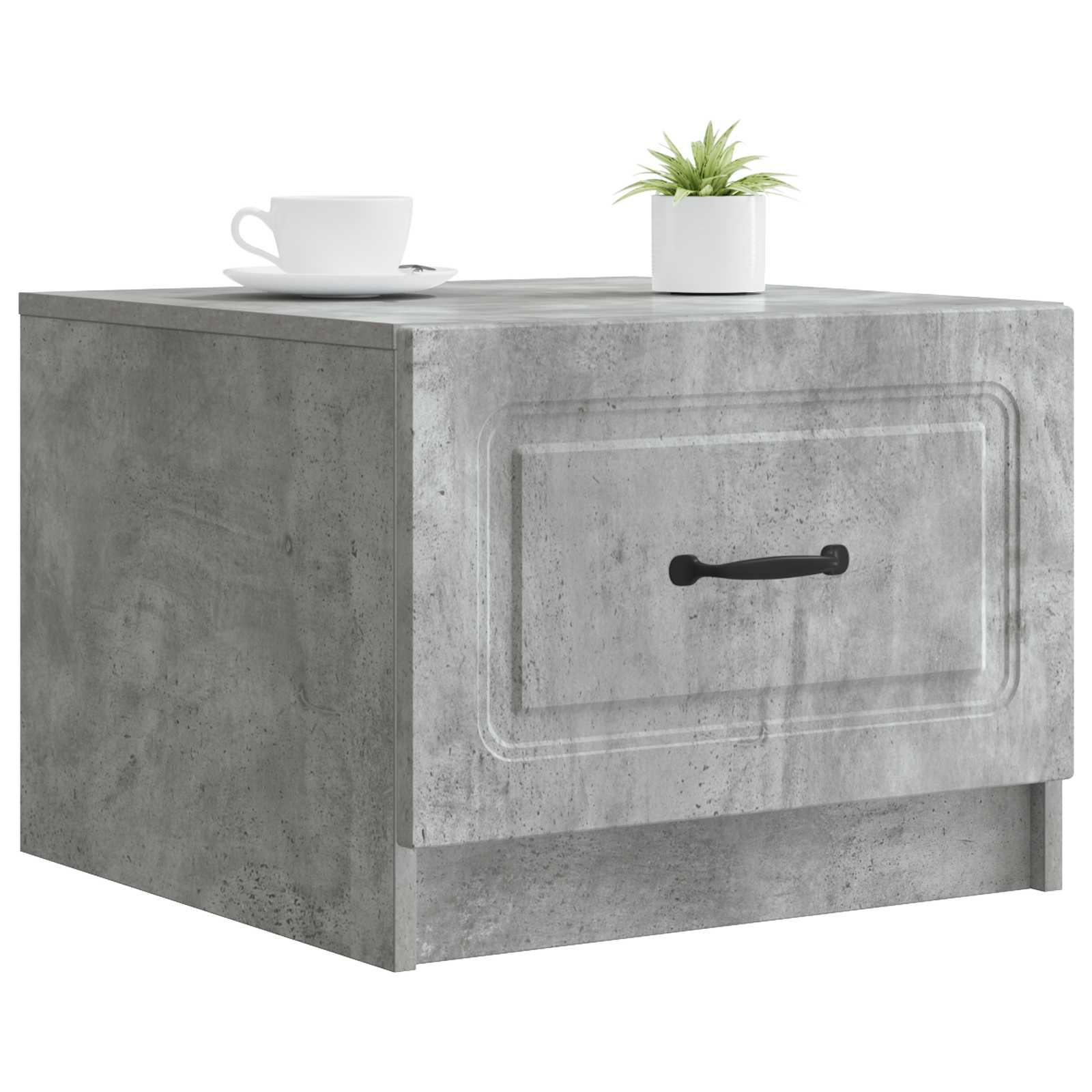 Table basse Gris béton 49 x 50 x 37 cm Bois d'ingénierie - XIOS