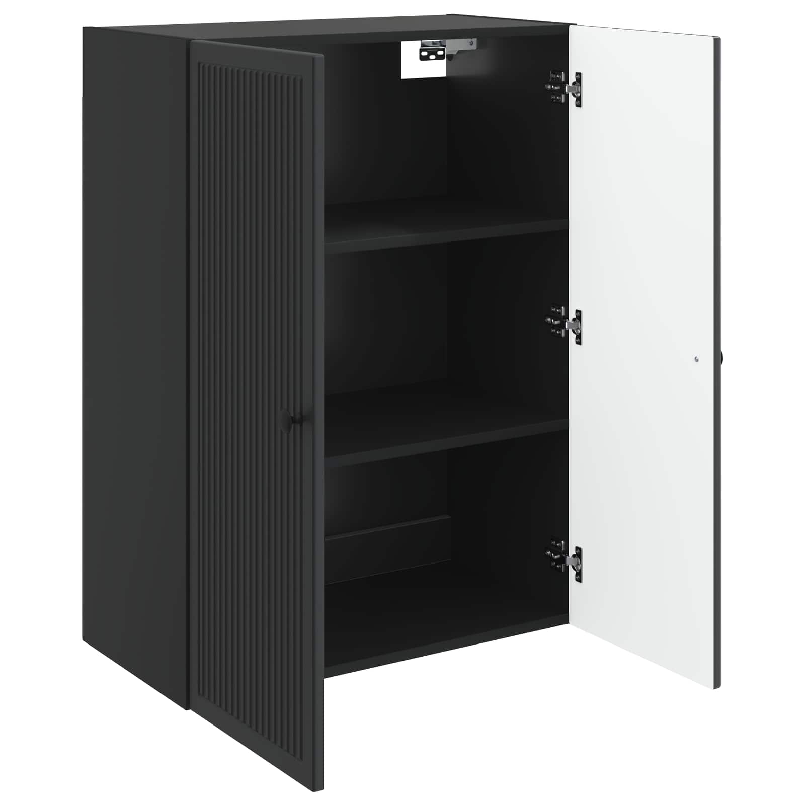 Armoire Murale Noir 66 x 34,5 x 90 cm Bois d'ingénierie - XIOS