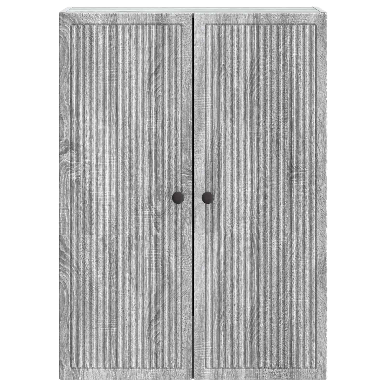 Armoire Murale Sonoma gris 66 x 34,5 x 90 cm Bois d'ingénierie - XIOS