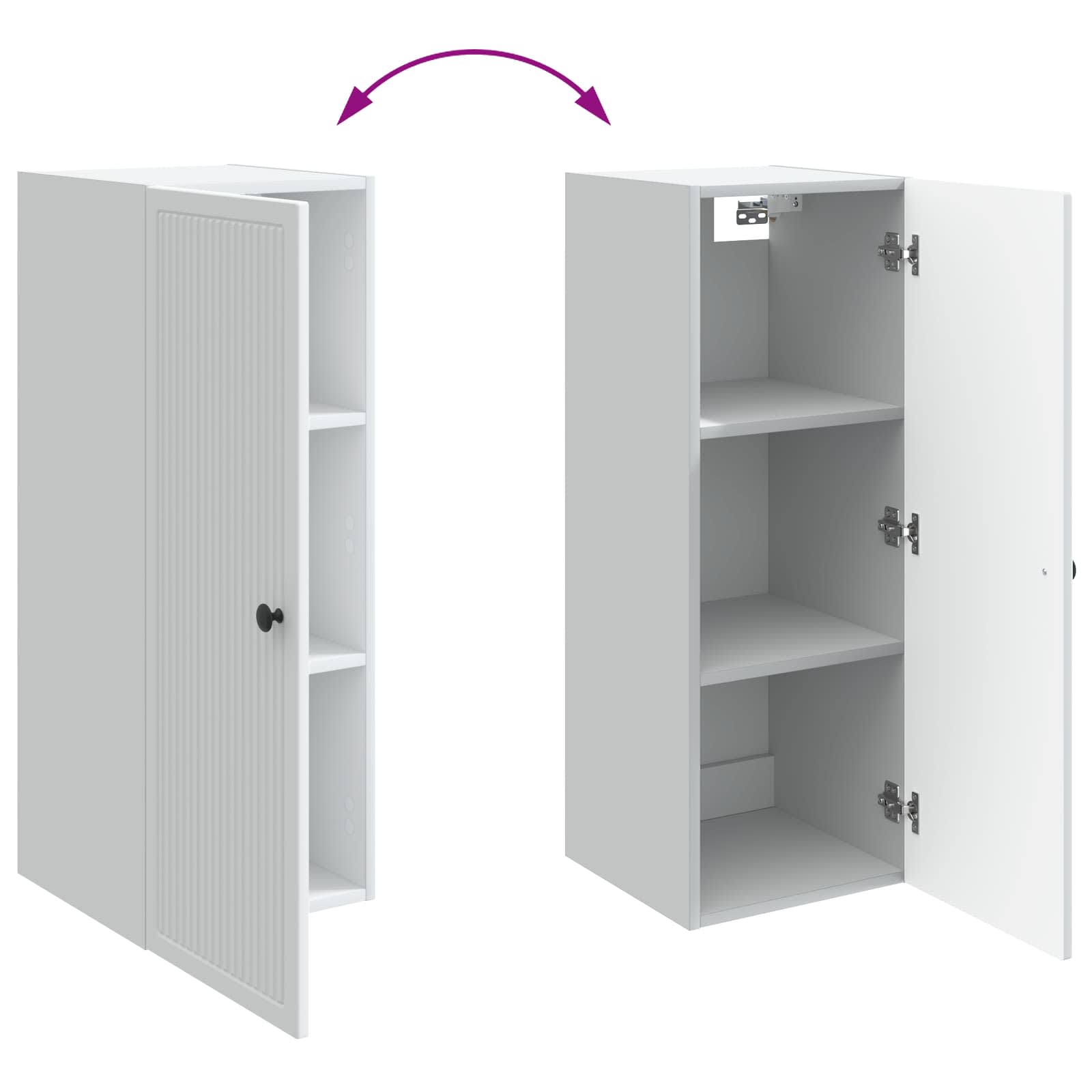 Armoire Murale Blanc 33 x 34,5 x 90 cm Bois d'ingénierie - XIOS