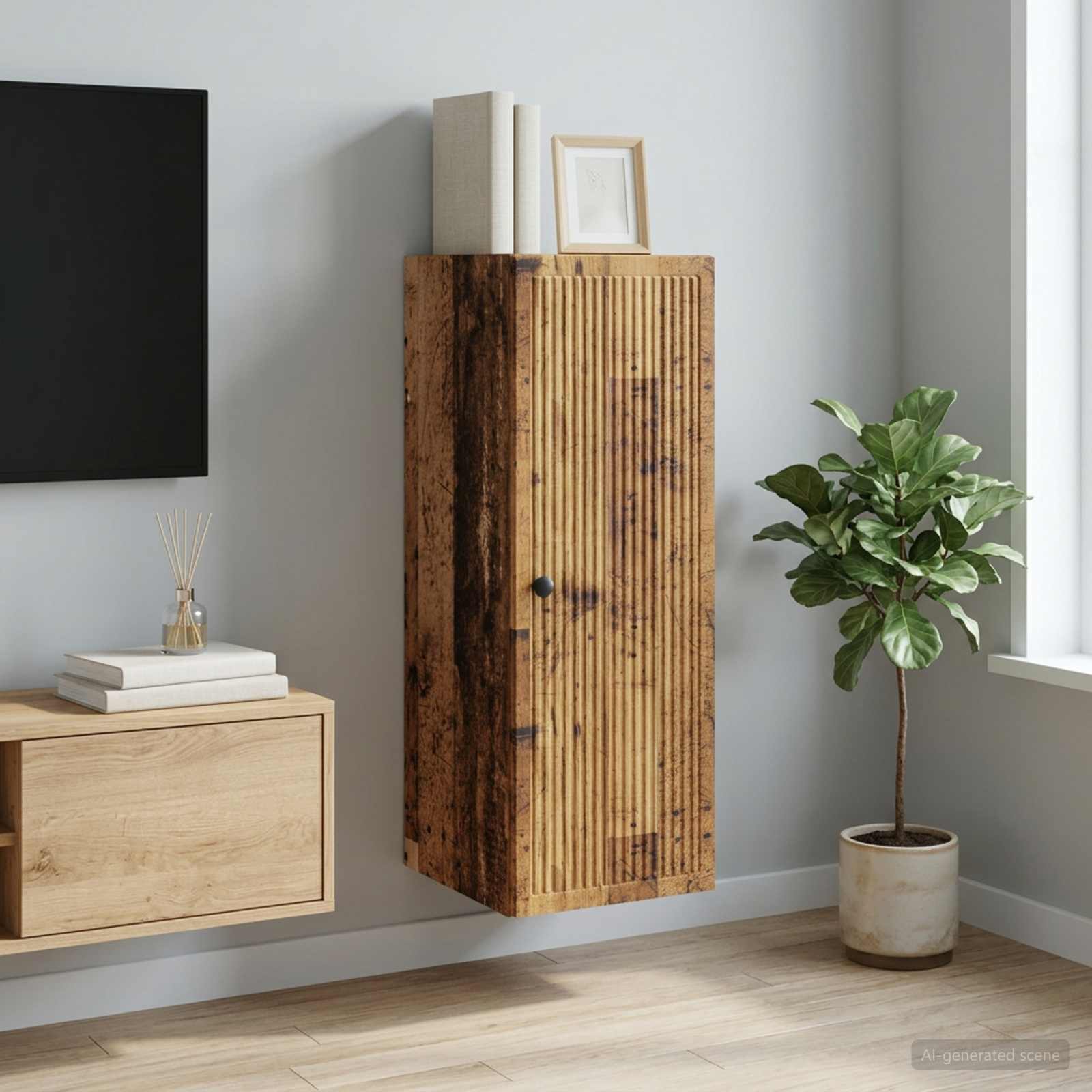 Armoire Murale Bois ancien 33 x 34,5 x 90 cm Bois d'ingénierie - XIOS
