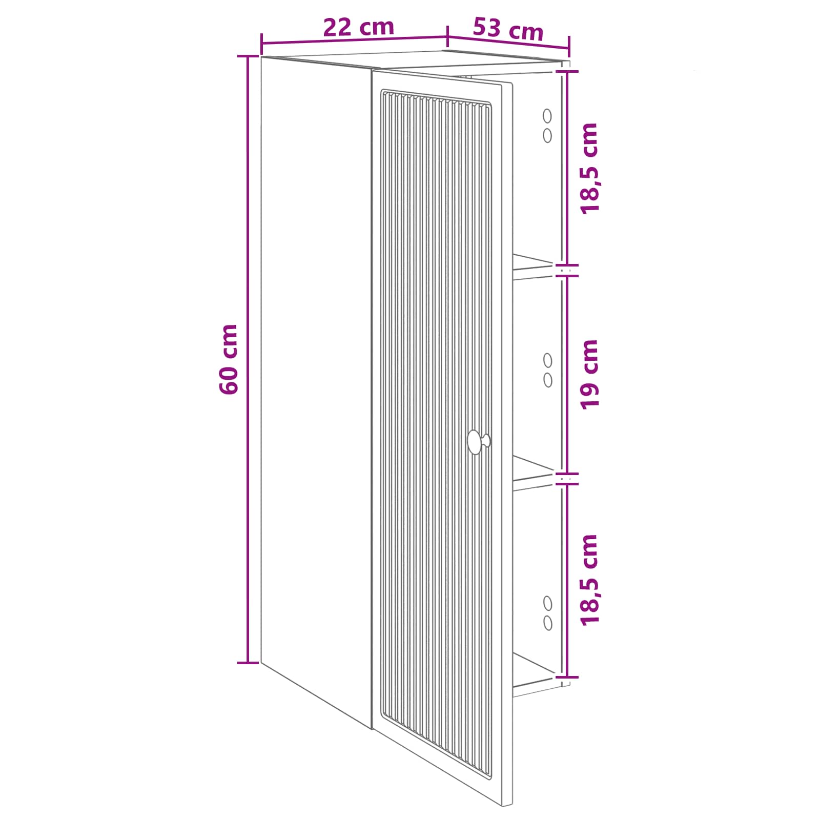 Armoire Murale Bois ancien 33 x 34,5 x 90 cm Bois d'ingénierie - XIOS