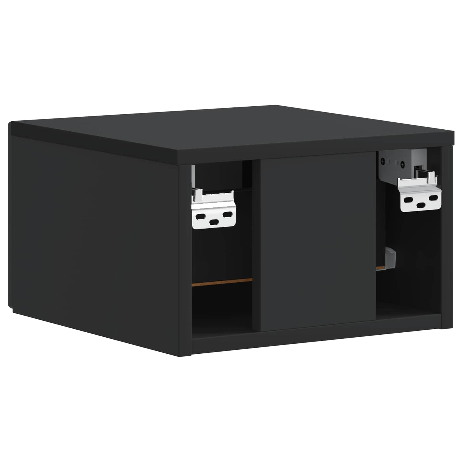 Cabinet de chevet mural 2 pcs Noir 33 x 34,5 x 20 cm - XIOS
