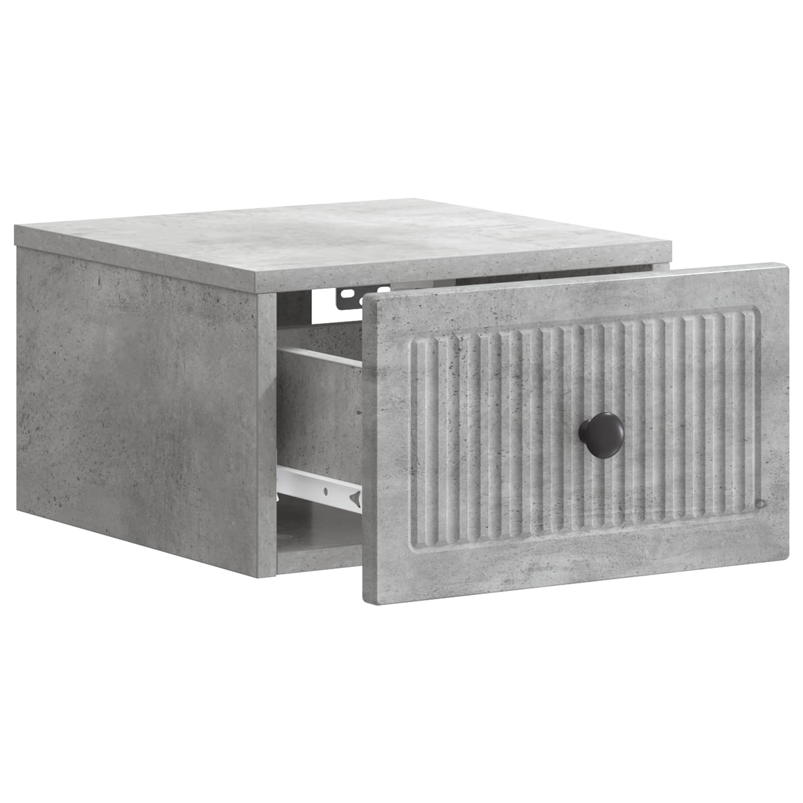 Cabinet de chevet mural 2 pcs Gris béton 33 x 34,5 x 20 cm - XIOS