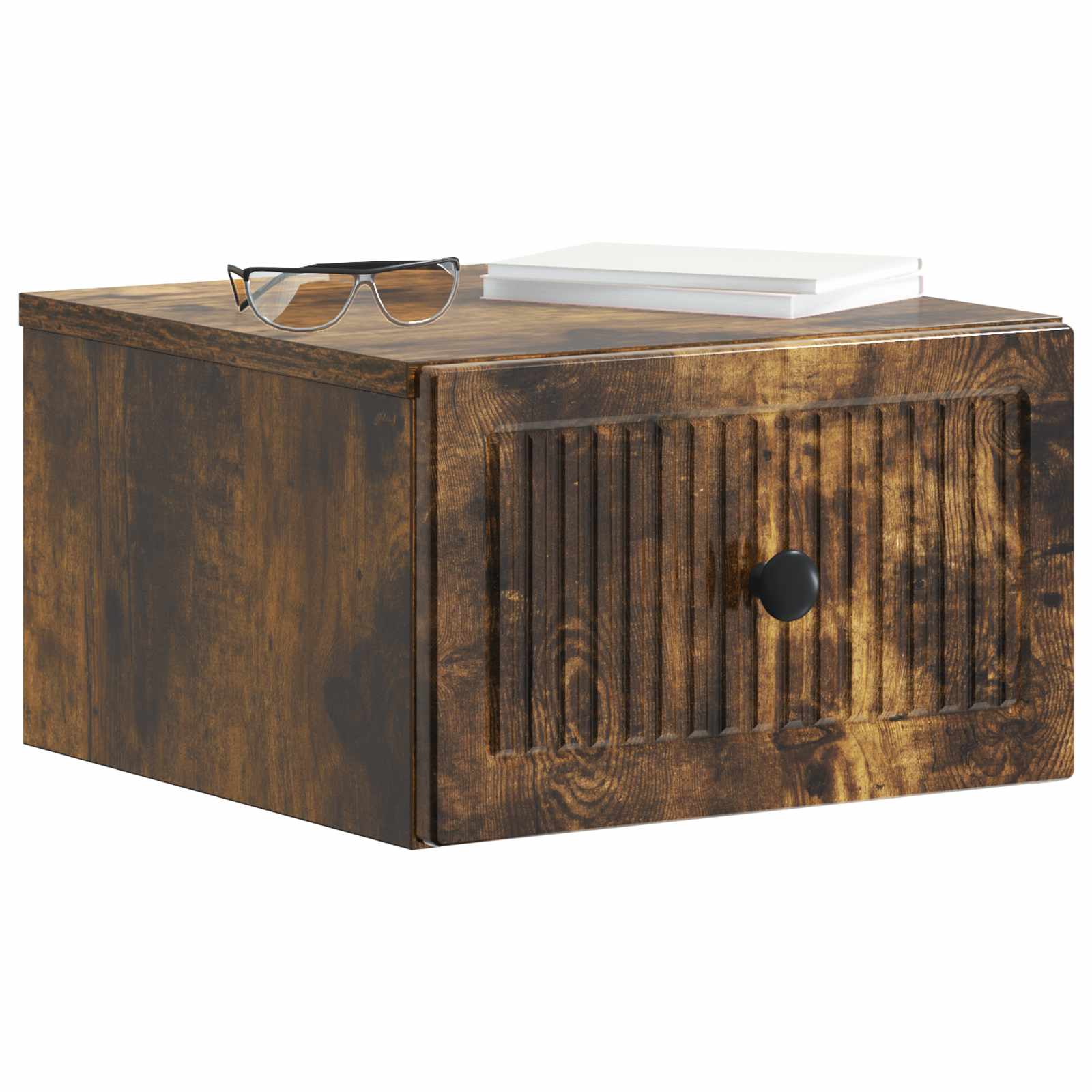Cabinet de chevet mural 2 pcs Chêne fumé 33 x 34,5 x 20 cm - XIOS
