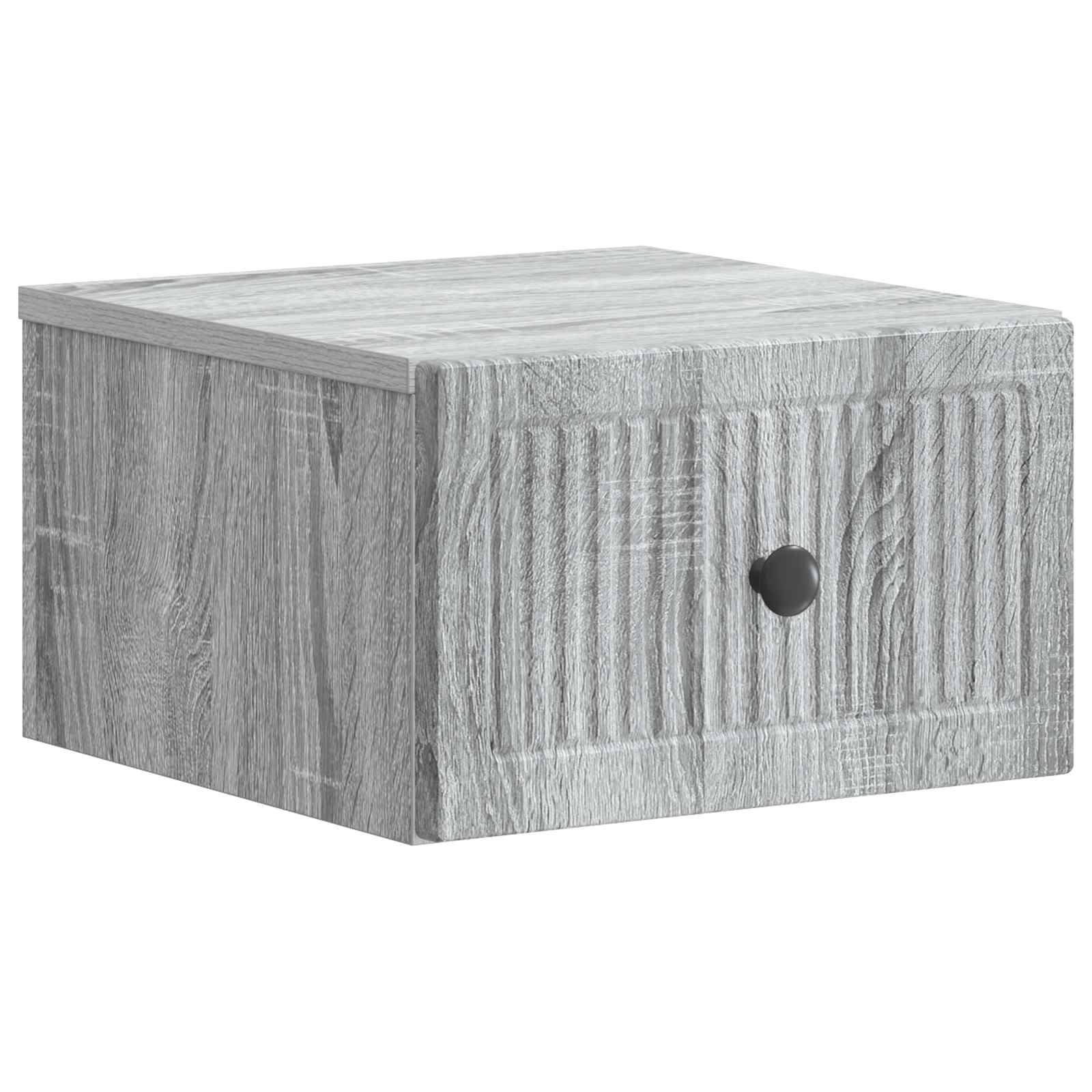 Cabinet de chevet mural 2 pcs Sonoma gris 33 x 34,5 x 20 cm - XIOS
