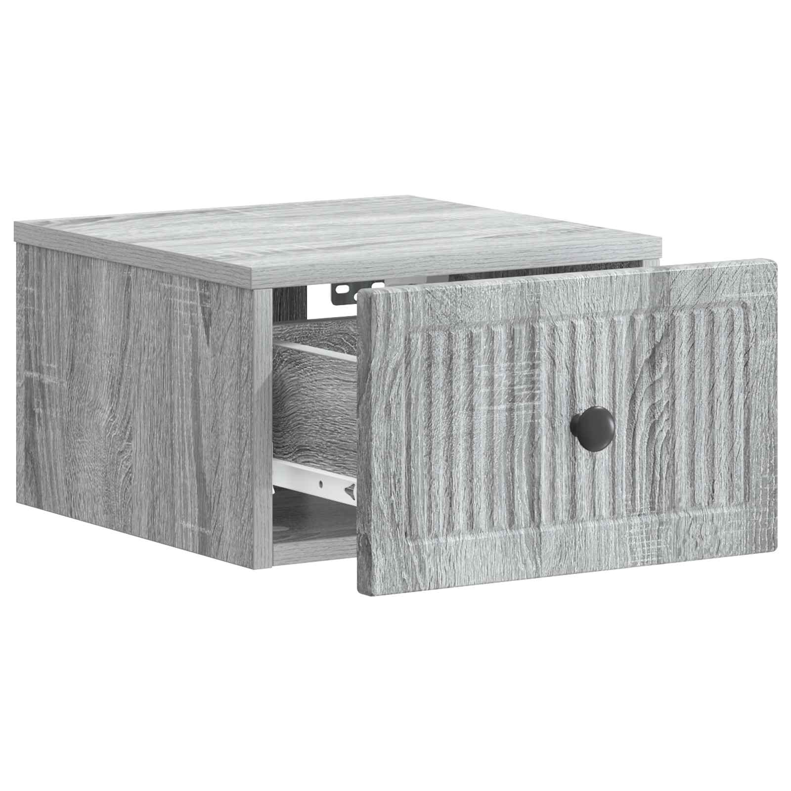 Cabinet de chevet mural 2 pcs Sonoma gris 33 x 34,5 x 20 cm - XIOS