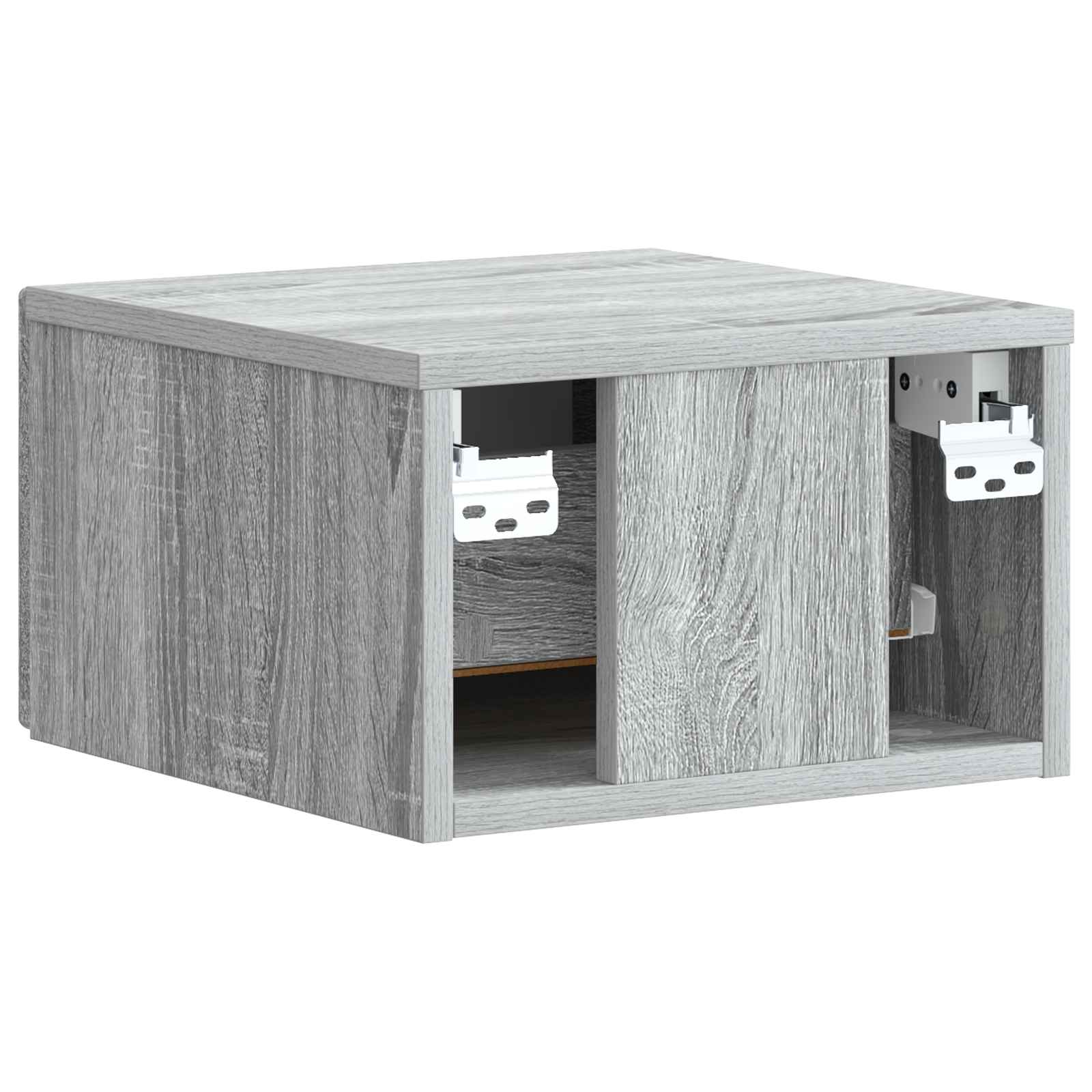 Cabinet de chevet mural 2 pcs Sonoma gris 33 x 34,5 x 20 cm - XIOS