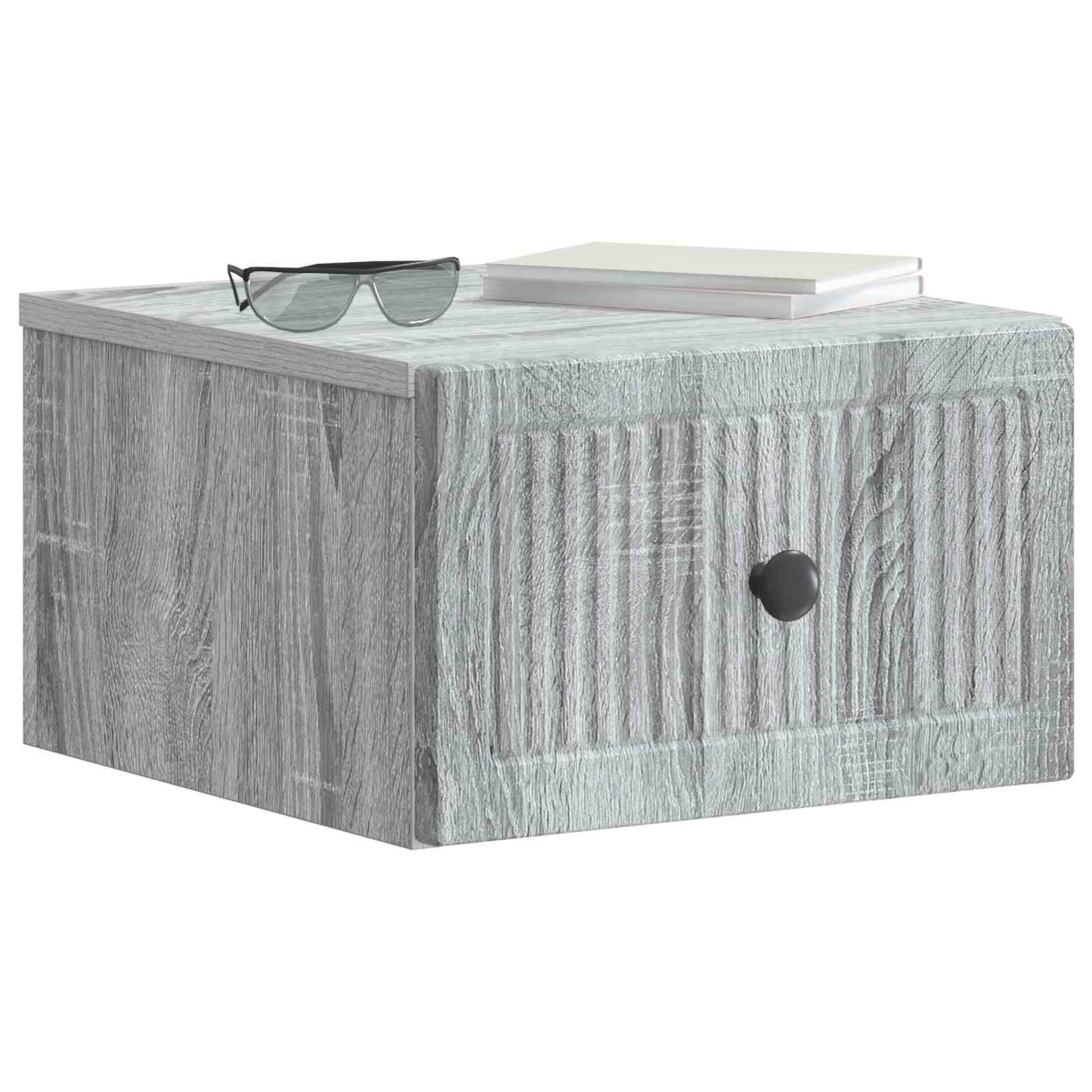 Cabinet de chevet mural 2 pcs Sonoma gris 33 x 34,5 x 20 cm - XIOS