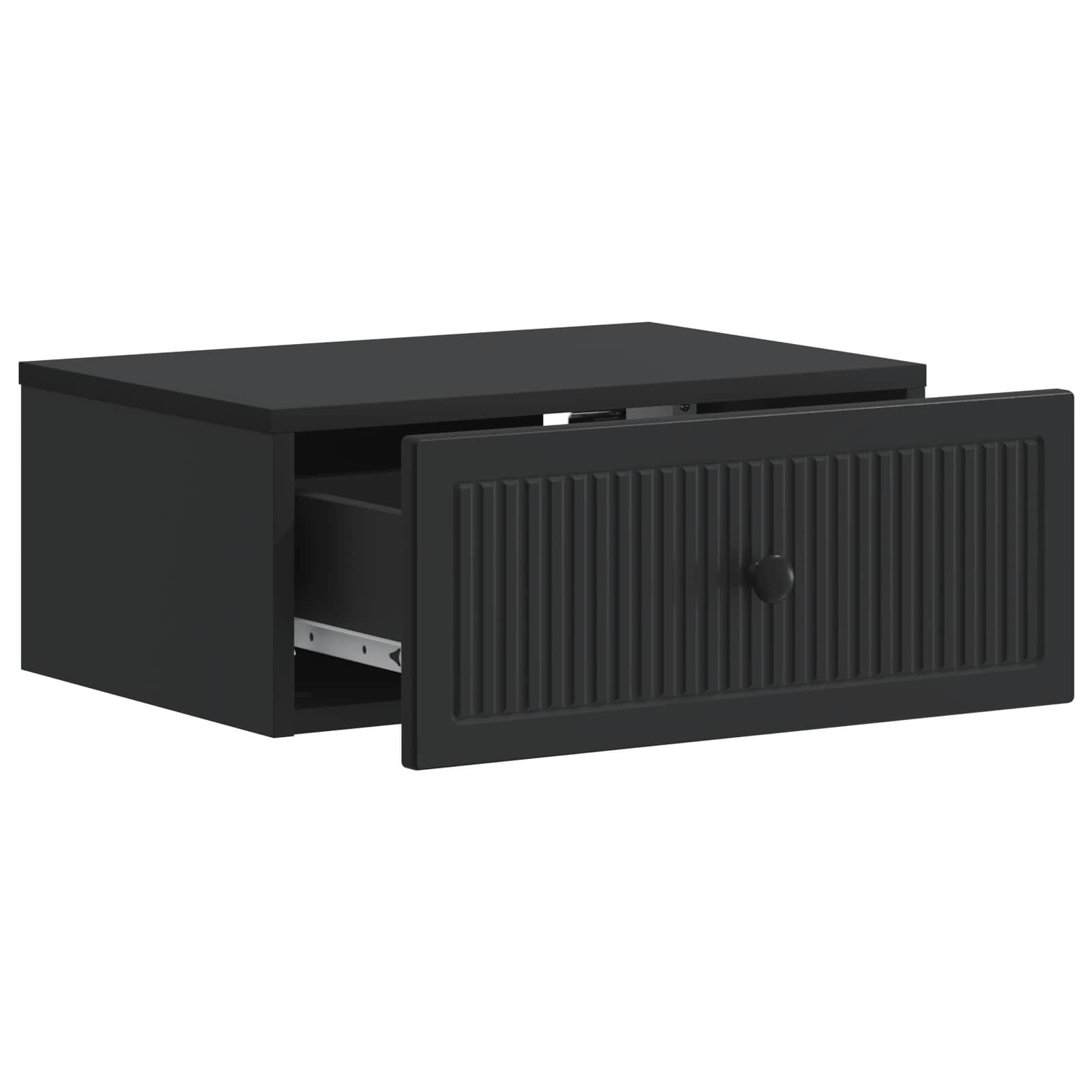 Cabinet de chevet avec tiroir 2 pcs Noir 49 x 34,5 x 20 cm - XIOS