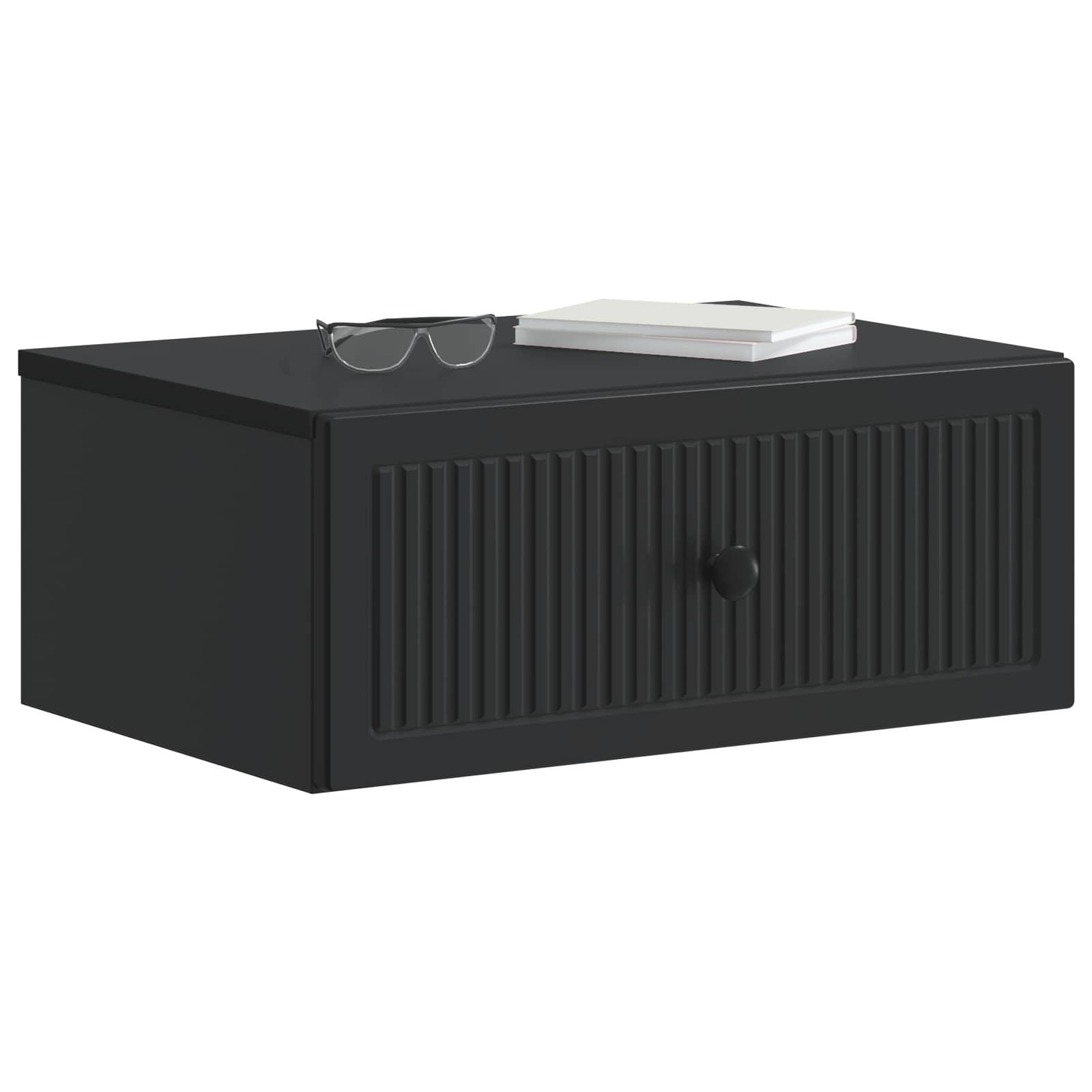 Cabinet de chevet avec tiroir 2 pcs Noir 49 x 34,5 x 20 cm - XIOS
