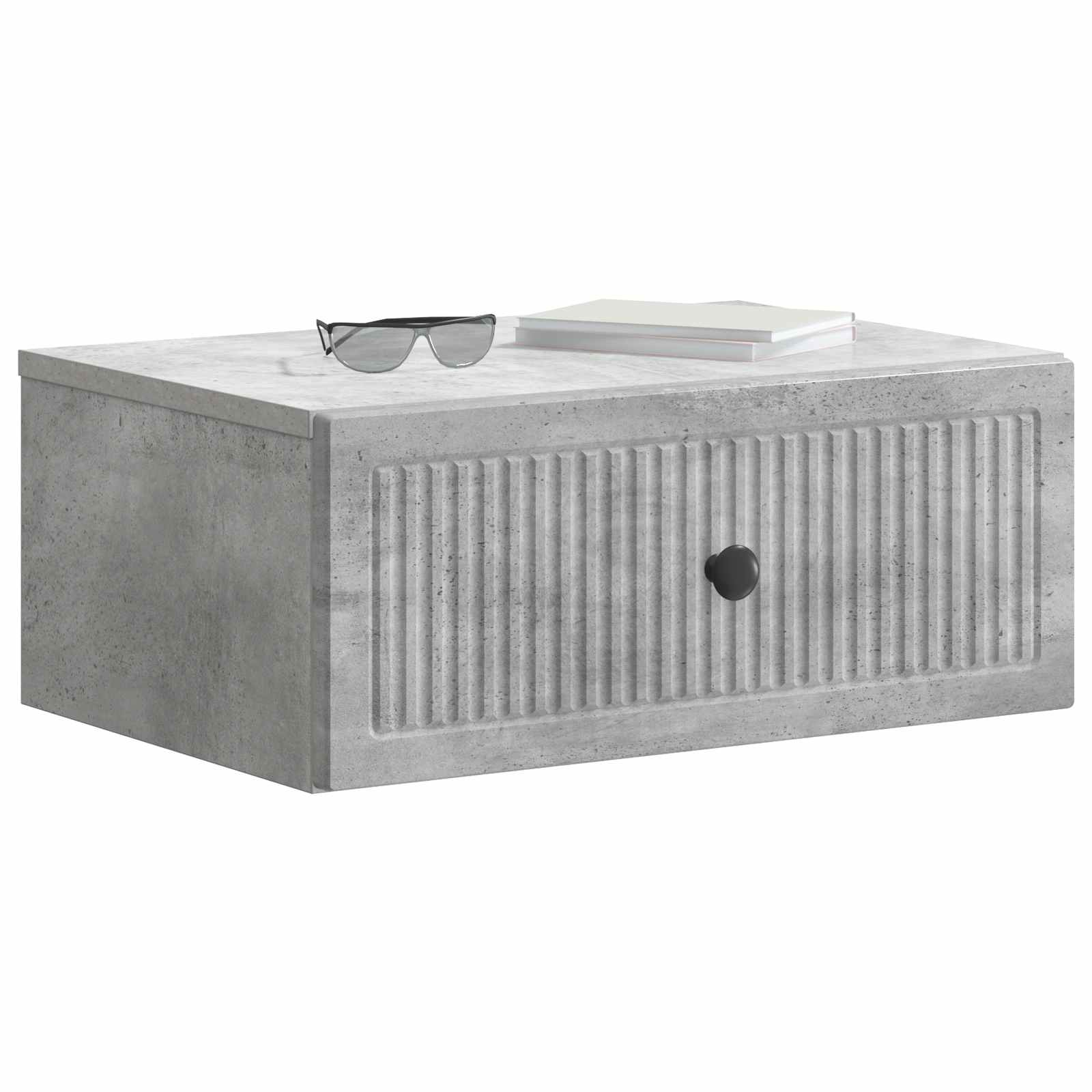 Cabinet de chevet 2 pcs Gris béton 49 x 34,5 x 20 cm - XIOS