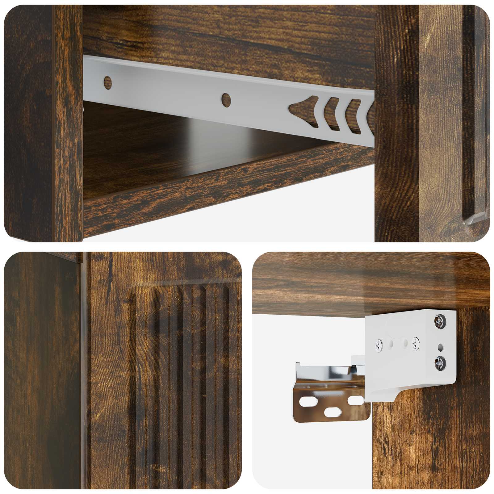 Cabinet de chevet 2 pcs Chêne fumé 49 x 34,5 x 20 cm - XIOS