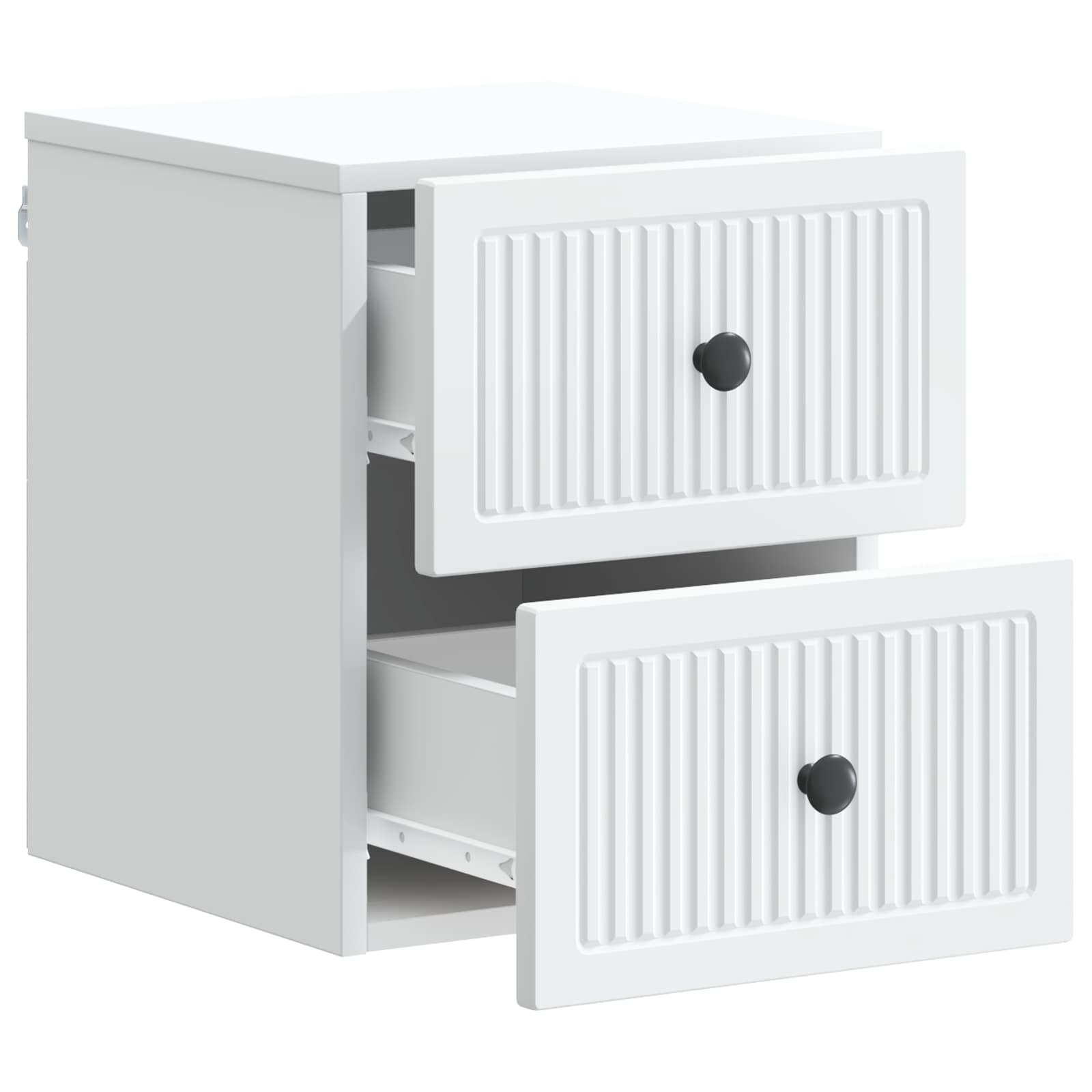 Cabinet de chevet mural 2 pcs Blanc 33 x 34,5 x 40 cm - XIOS